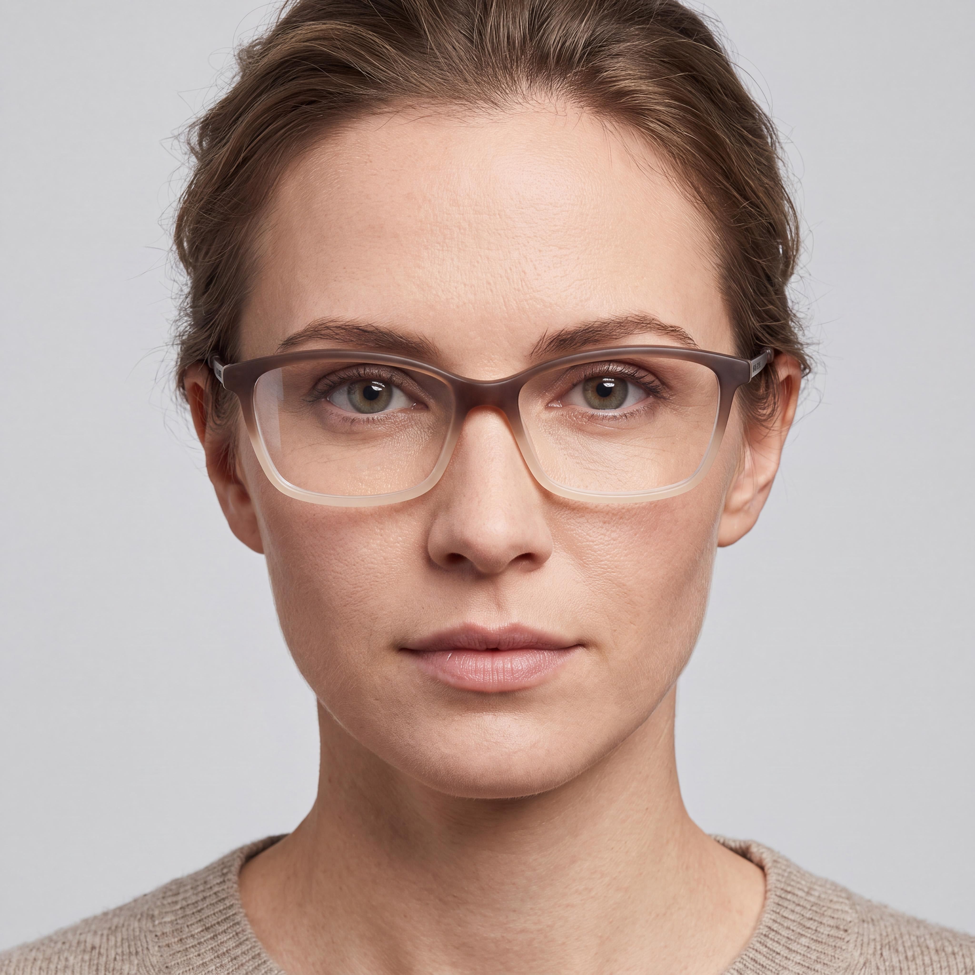 BANANA REPUBLIC Cate/N Women's Rectangle Shape Eyeglasses with Matte Brown Plastic Frame 51mm, Photo 5