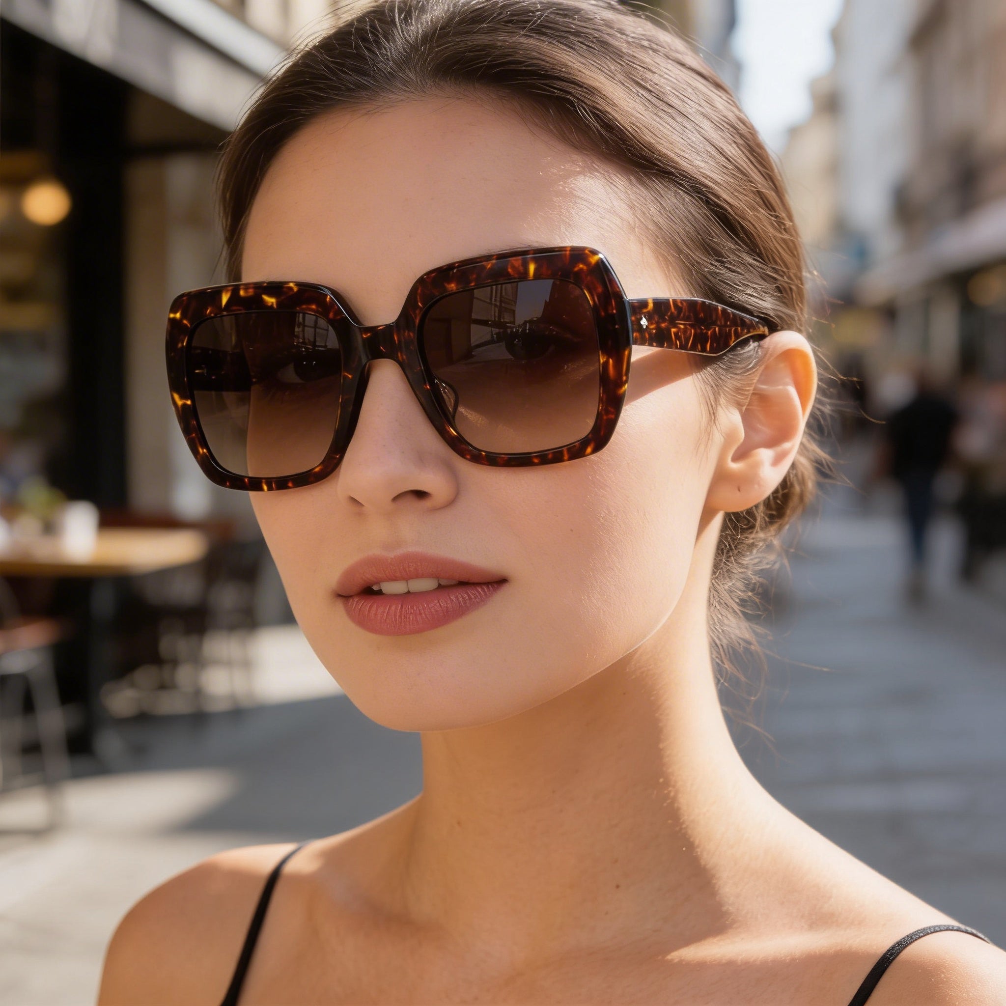 Gafas de sol Kate Spade New York Naomi/S para mujer, montura de plástico Havana, color marrón, con protección UV, 52 mm, Photo 6