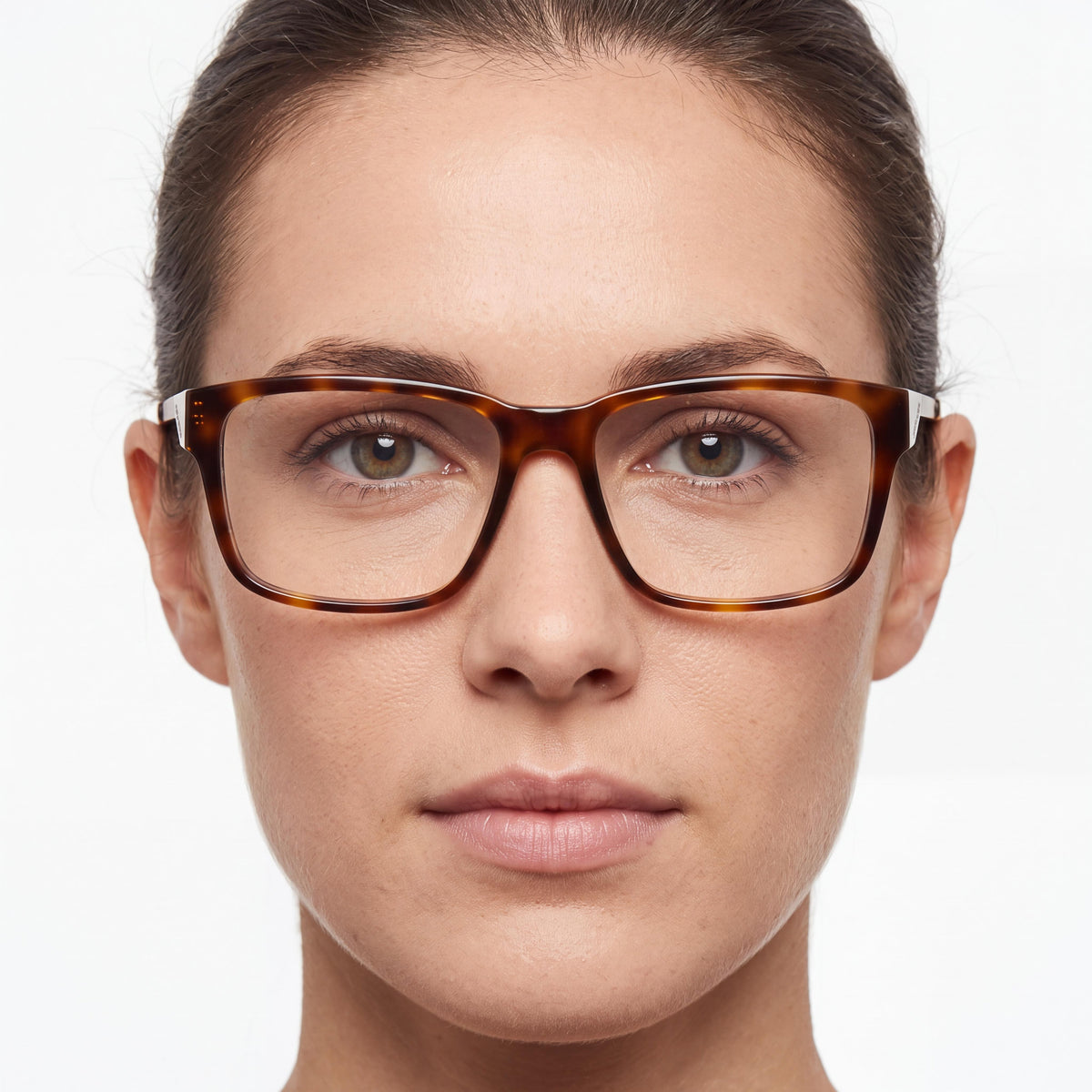 Lacoste L2867 214 Women's Eyeglasses featuring Havana Plastic Full Rim Rectangle Frame, 54mm Lens Width, Photo 4