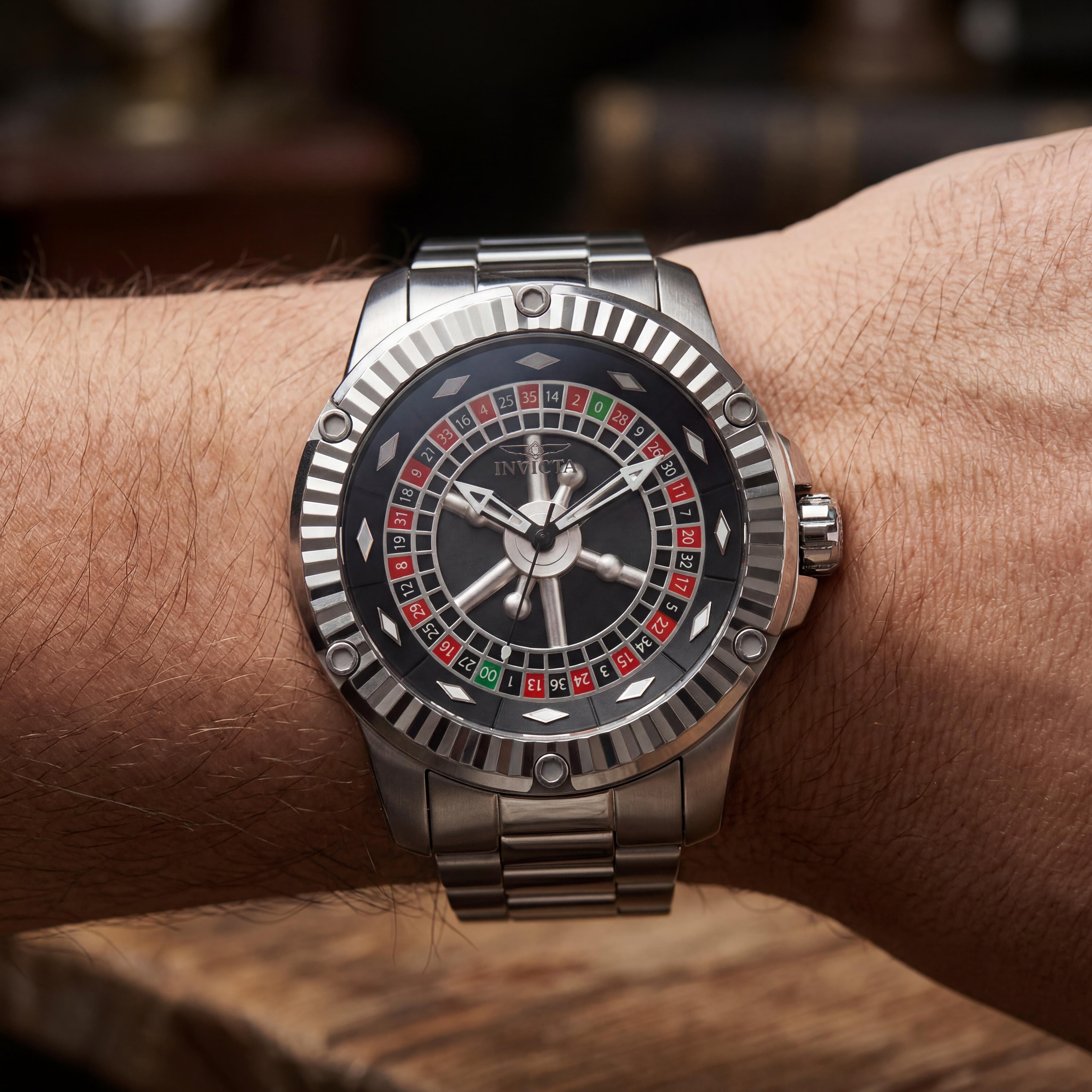Reloj Invicta Specialty Collection automático para hombre, caja de acero inoxidable plateado de 52 mm con esfera negra, resistente al agua 10 bar, Photo 3