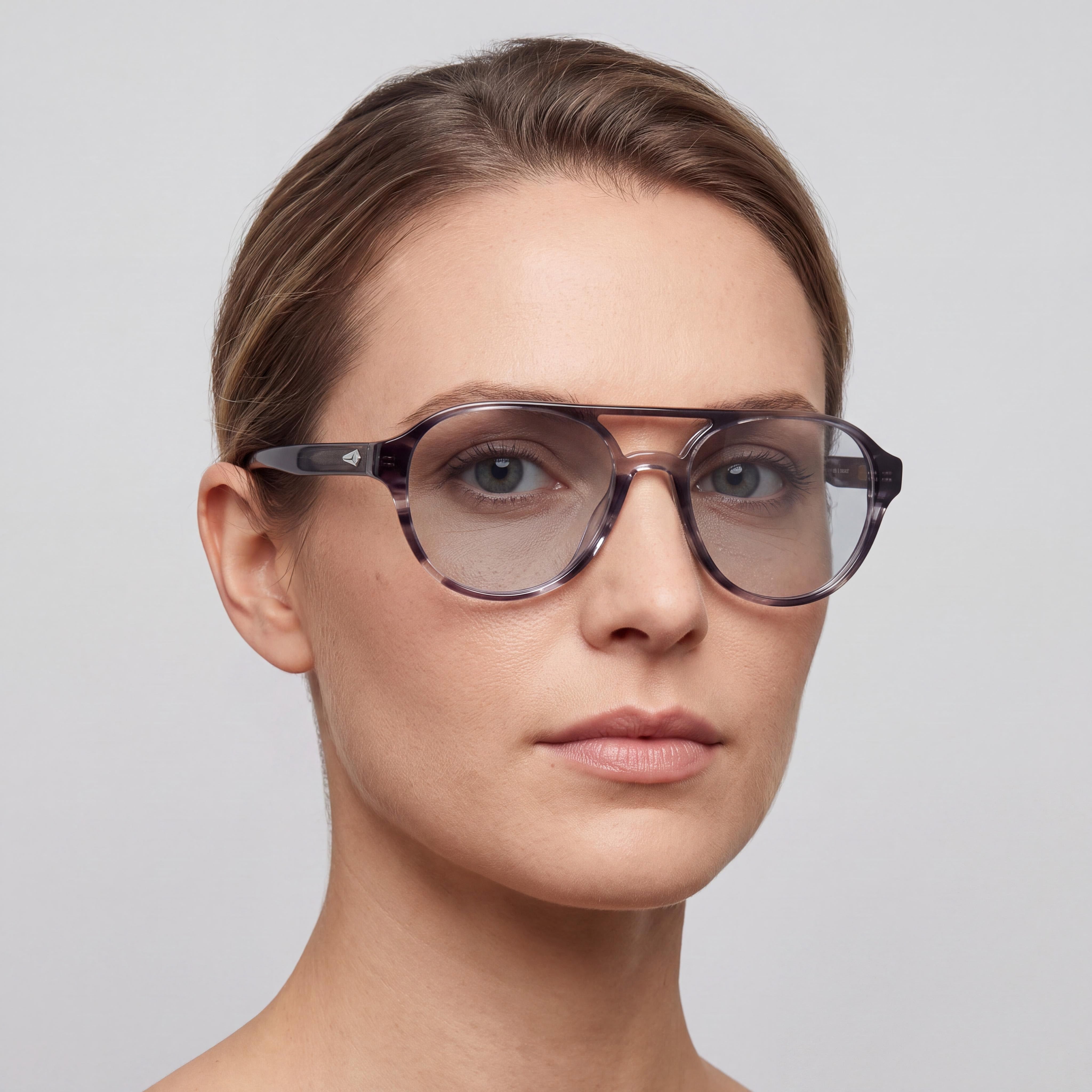rag & bone Rnb7049/g Women's Grey Black Horn Acetate Frame Non-polarised Polycarbonate Lens 51mm Sunglasses, Photo 4