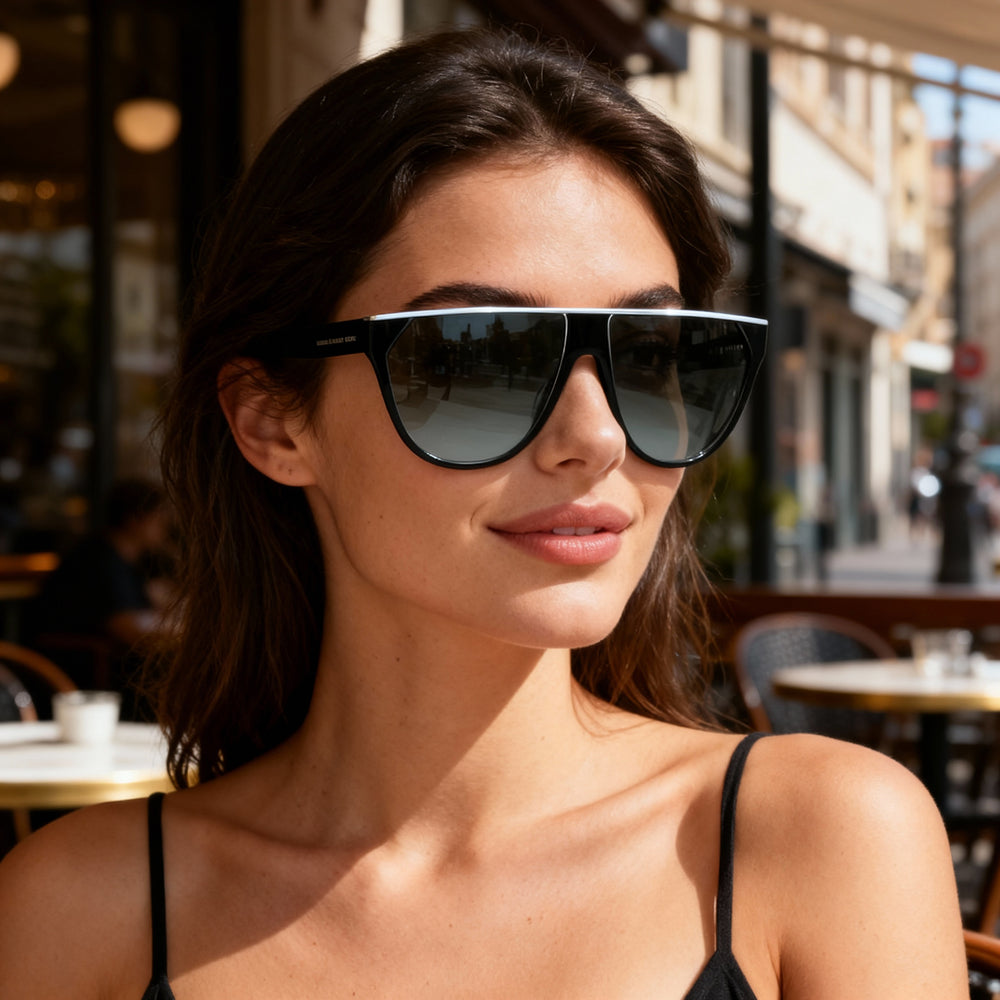 Gafas de sol Victoria Beckham VB682S 61-13-145 con montura de plástico metalizado verde bosque para mujer