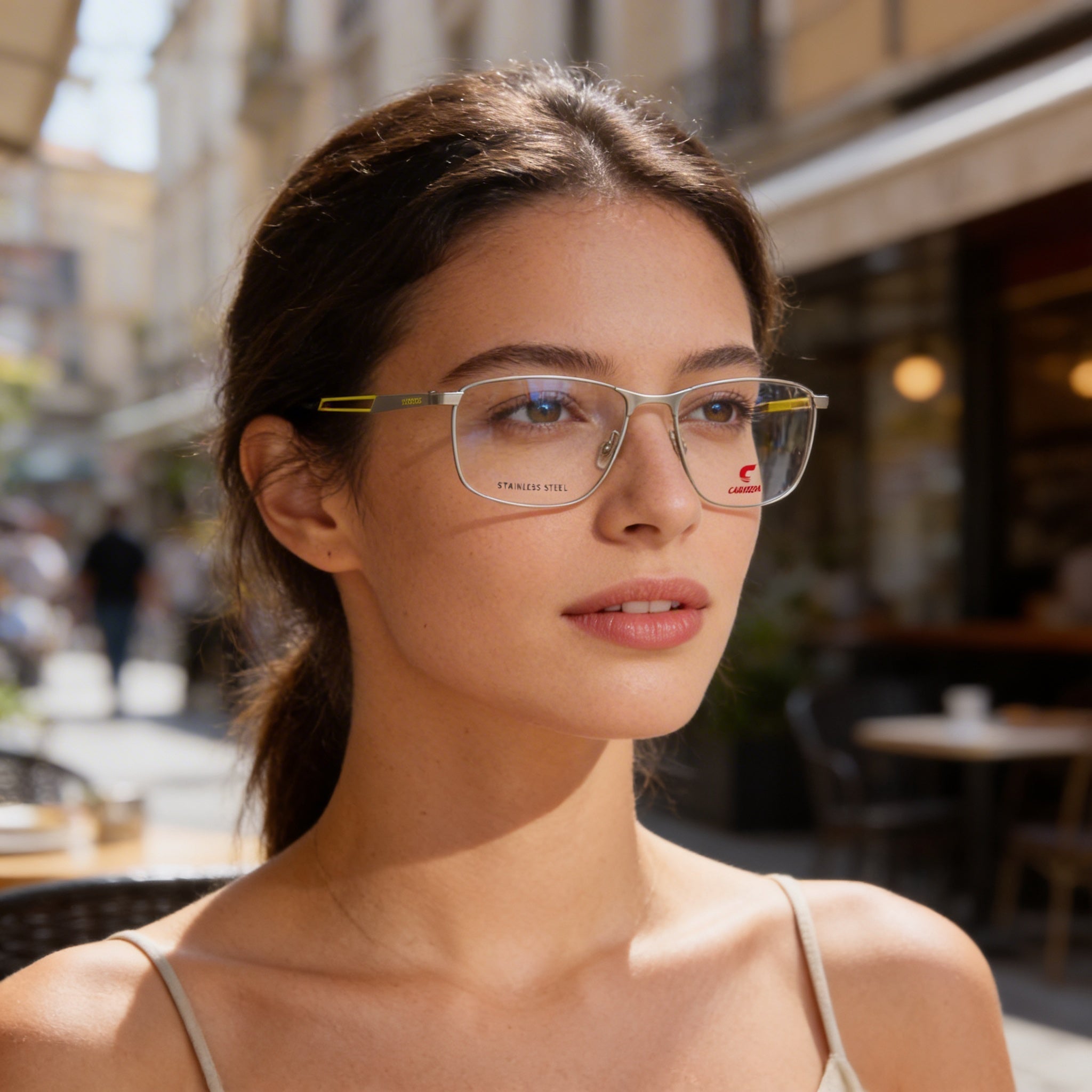 Gafas de sol unisex modernas Carrera con montura verde paladio mate y lentes de policarbonato verde paladio mate de 55 mm, Photo 6