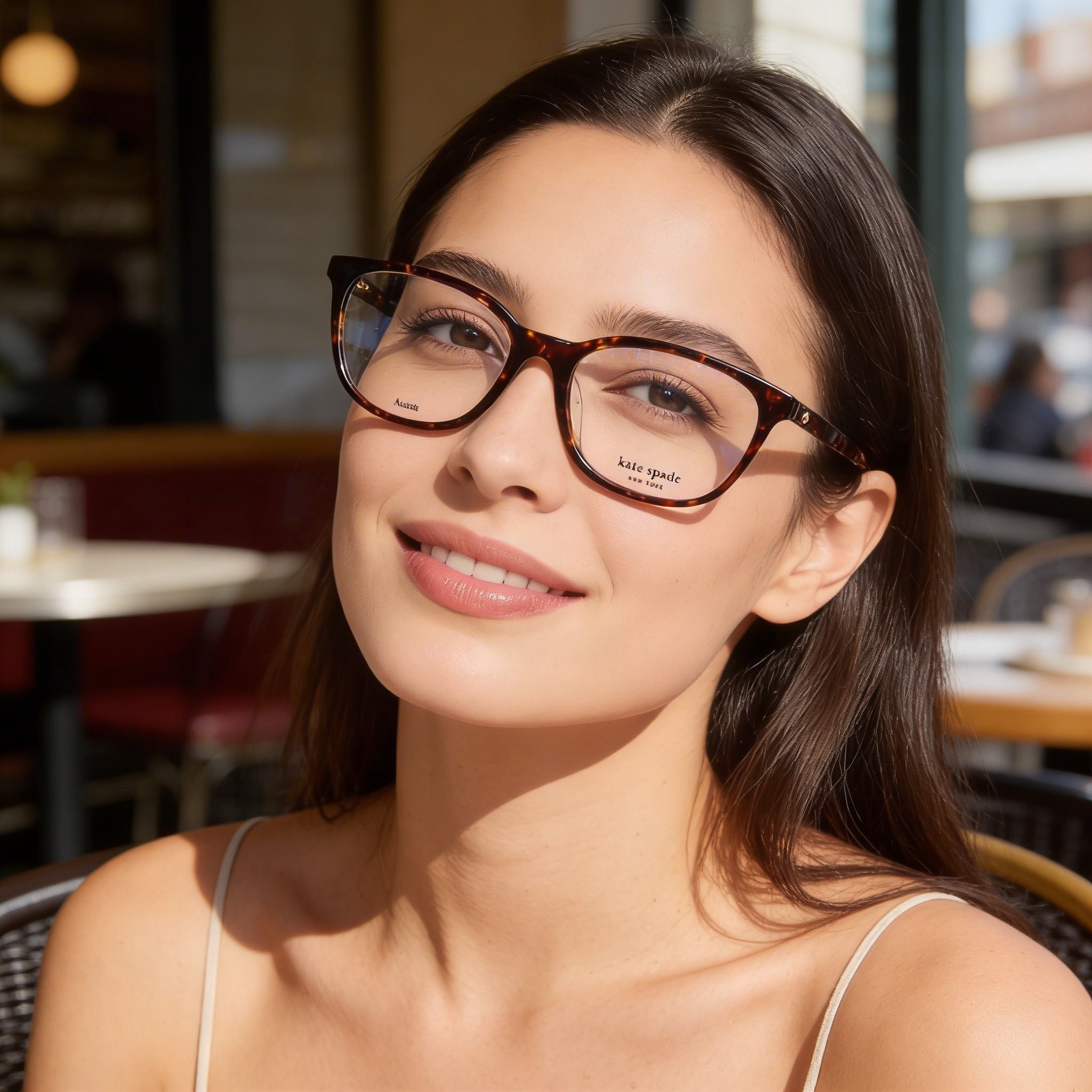 kate spade new york Haisley/F Model Unisex Eyewear with Multicolored Frame, White Glass Lenses, Photo 4