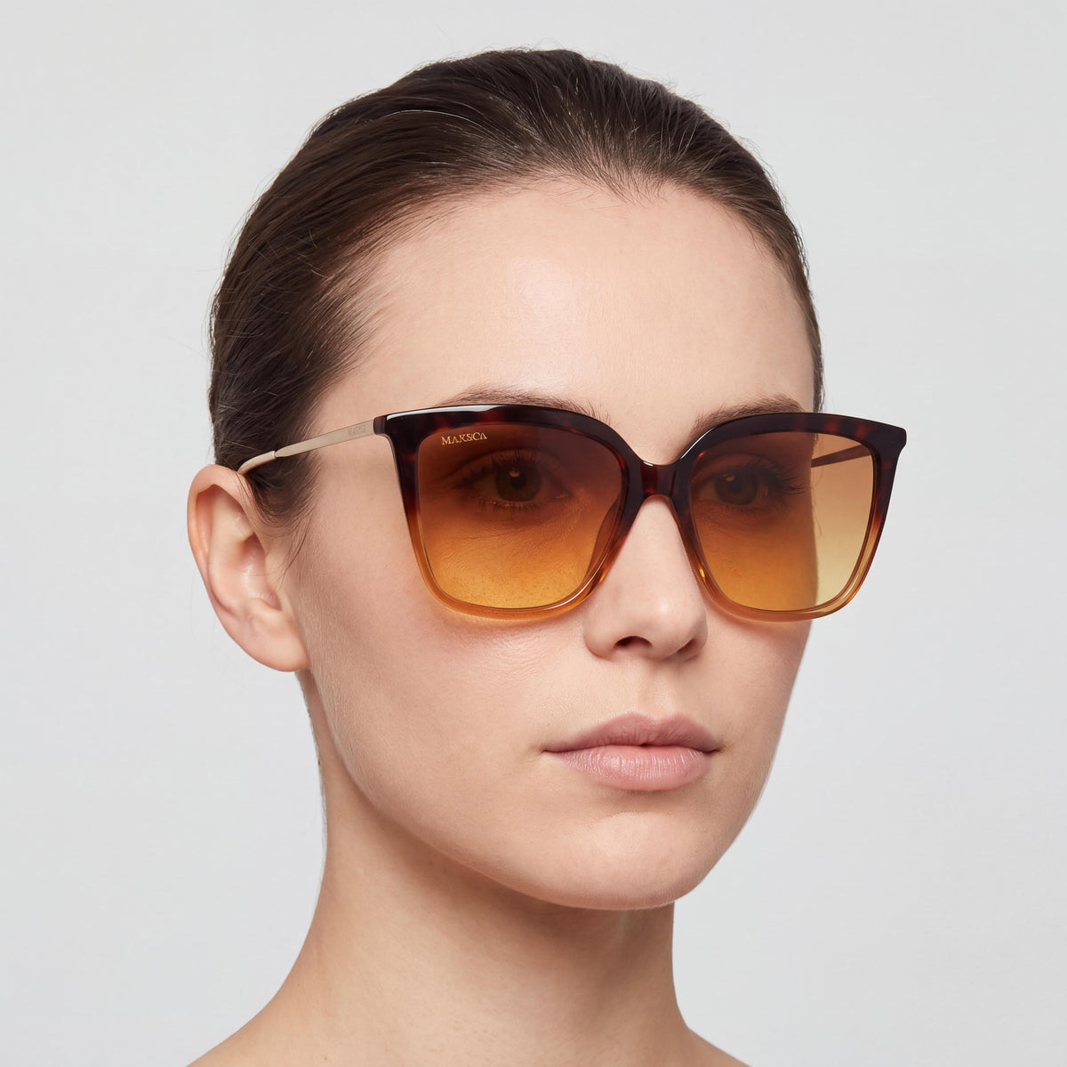 Max & Co. MO0043 Women's Injected Frame Sunglasses with Gradient Brown Lenses, 55mm Lens Width, Photo 4