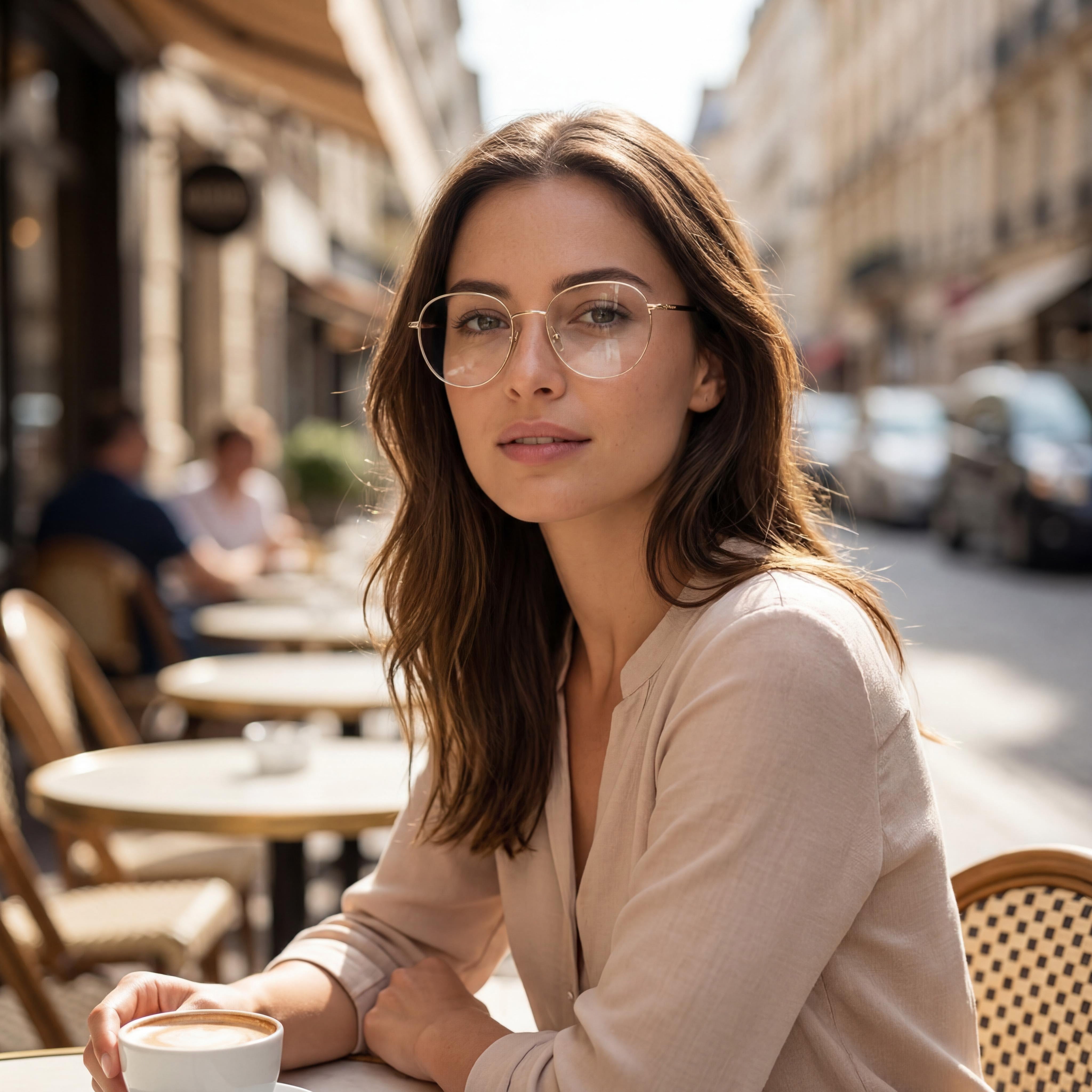 MaxMara Modern Women's Eyeglasses with Metal Full Rim Frame in Pale Gold Dark Havana Lens Width 54mm, Photo 5