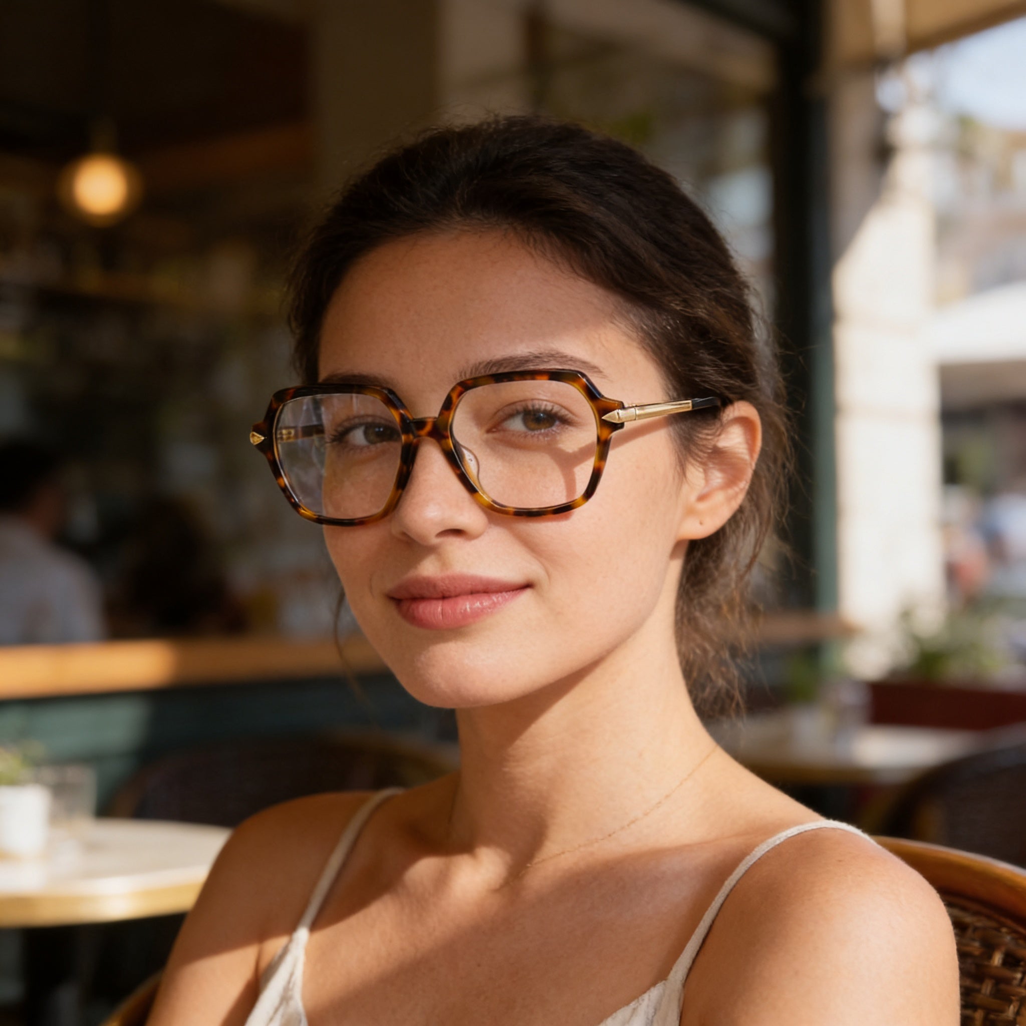 Gafas de sol modernas Rag & Bone para mujer, de acetato, color negro habano, no polarizadas, de 55 mm, Photo 4