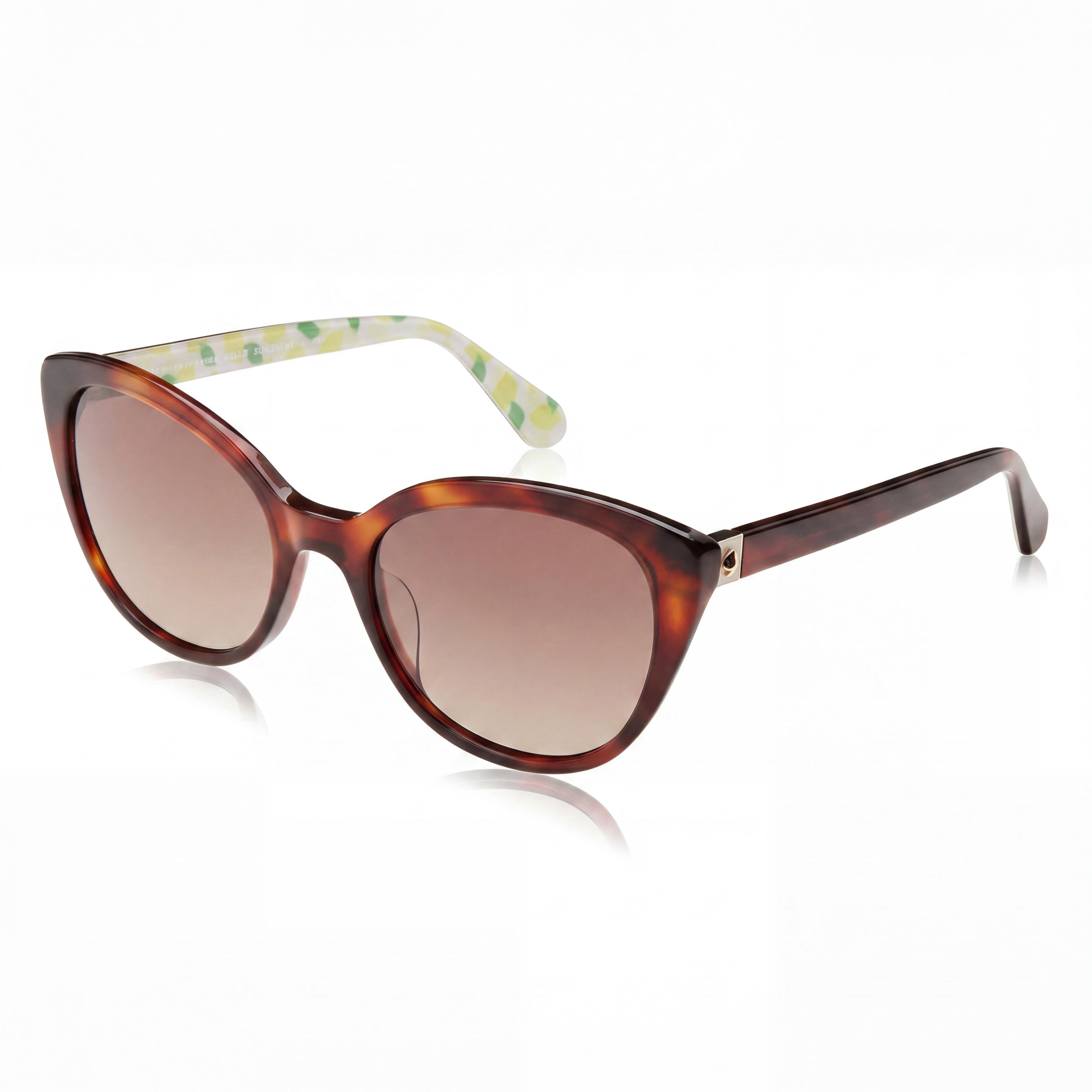 Kate Spade New York Casual Women's Havana Pattern Beige Brown Acetate Frame UV Protected Sunglasses 55mm, Photo 1