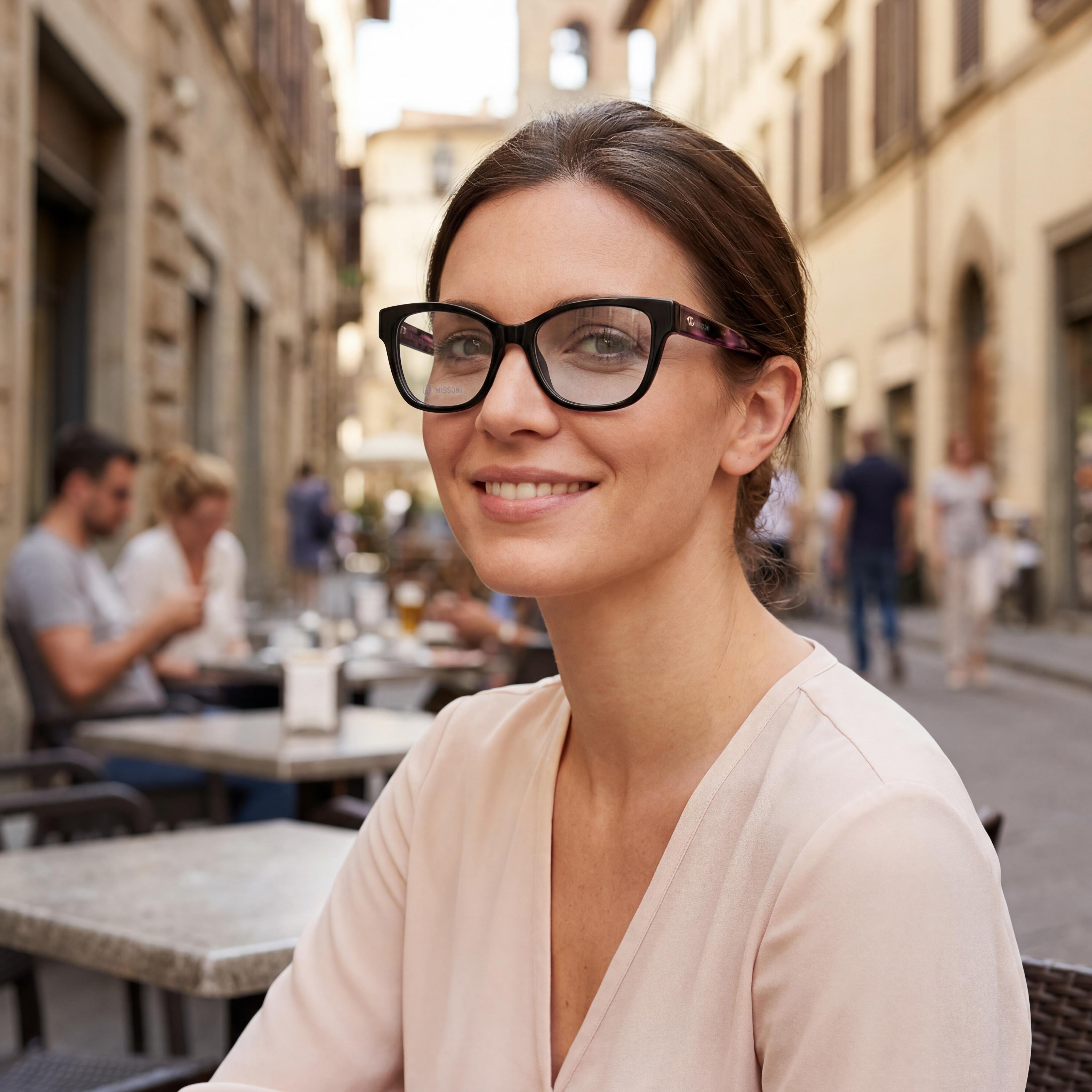 M Missoni Mmi 0097 Women's Black Acetate Frame Non- Polycarbonate Lens Sunglasses 53-17-140, Photo 5