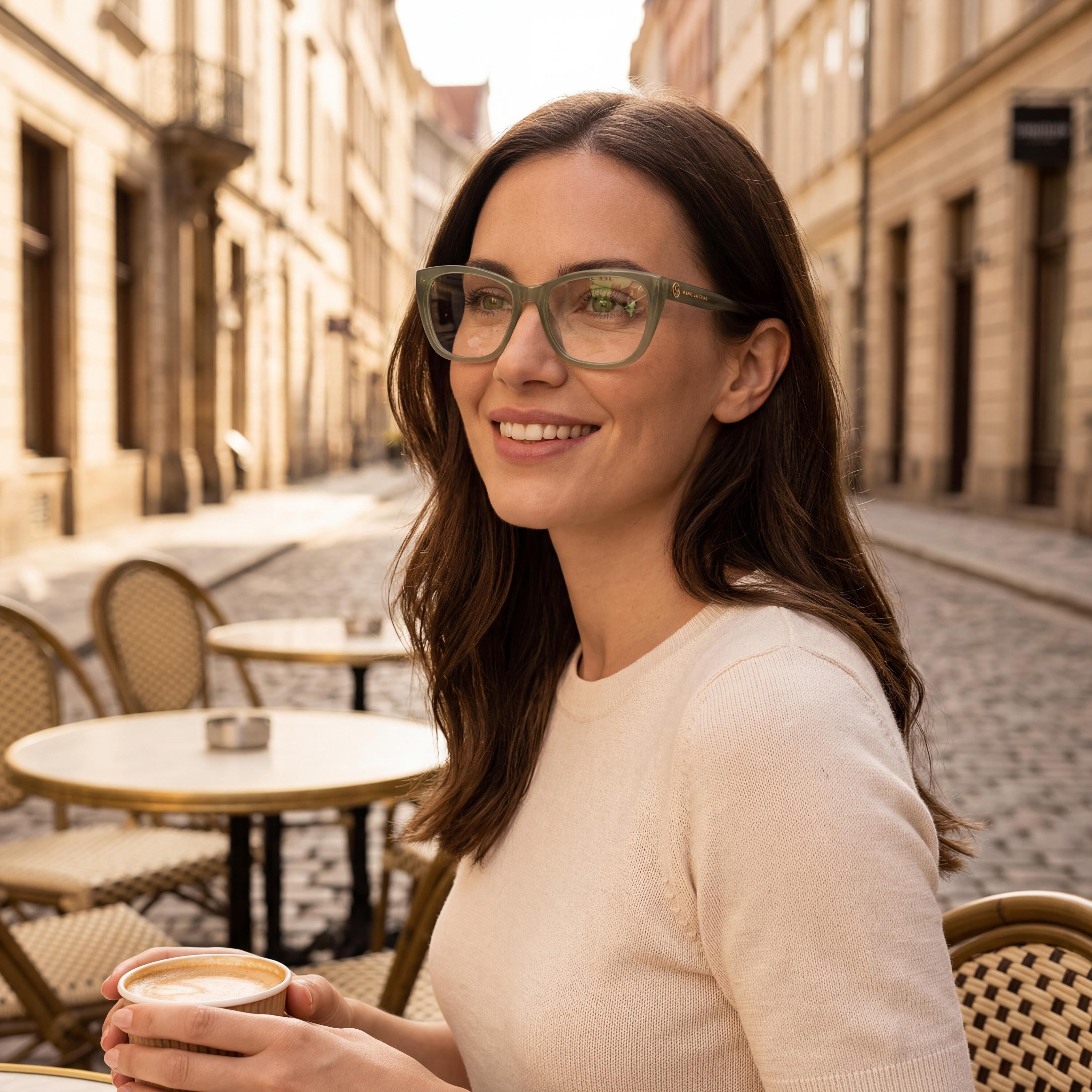 Gafas para mujer Marc Jacobs Marc 736 con montura de acetato rosa y lentes de policarbonato, tamaño 55-140-17, Photo 5
