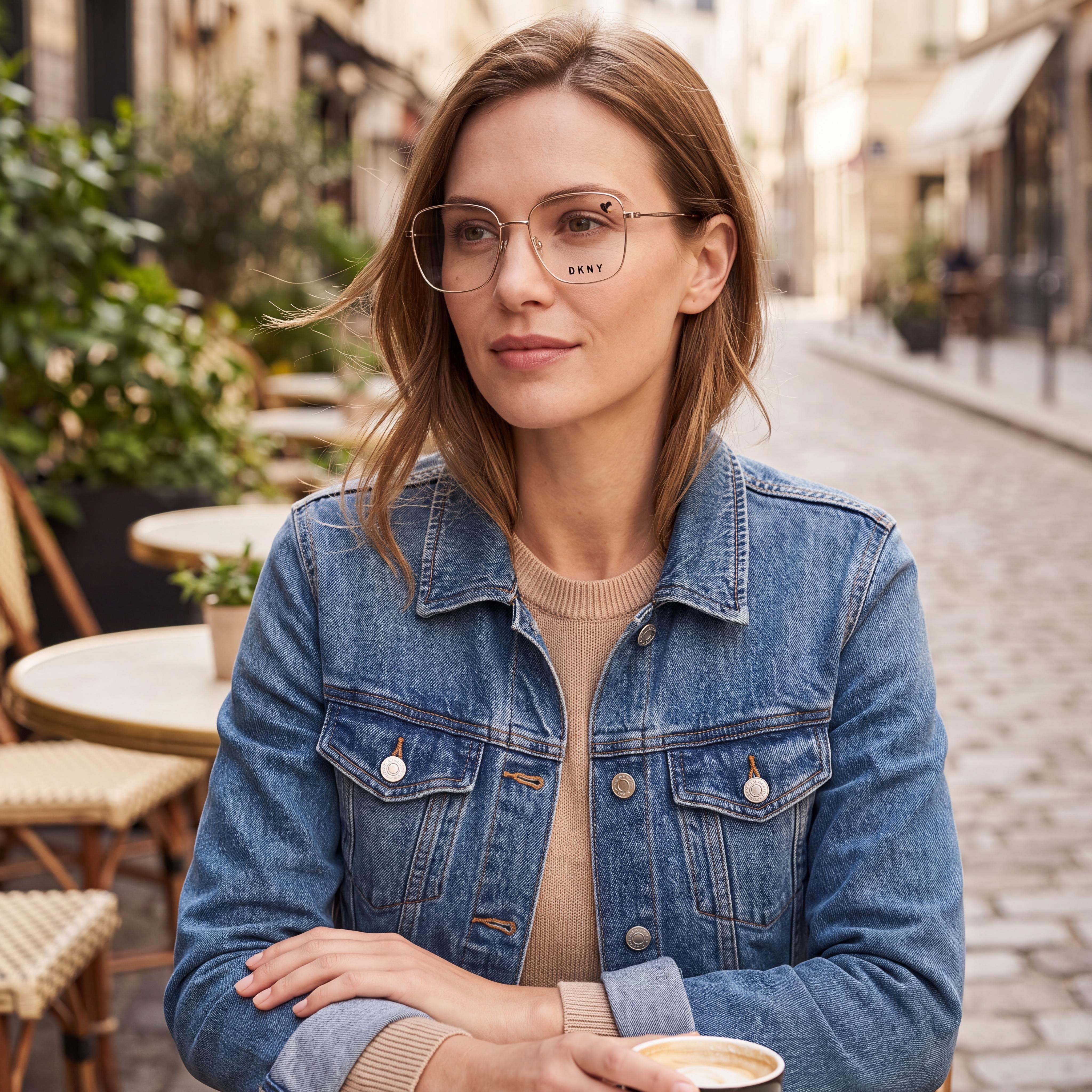 Gafas de sol de propionato DKNY Dk1031 para mujer, oro rosa 54 mm, Photo 5