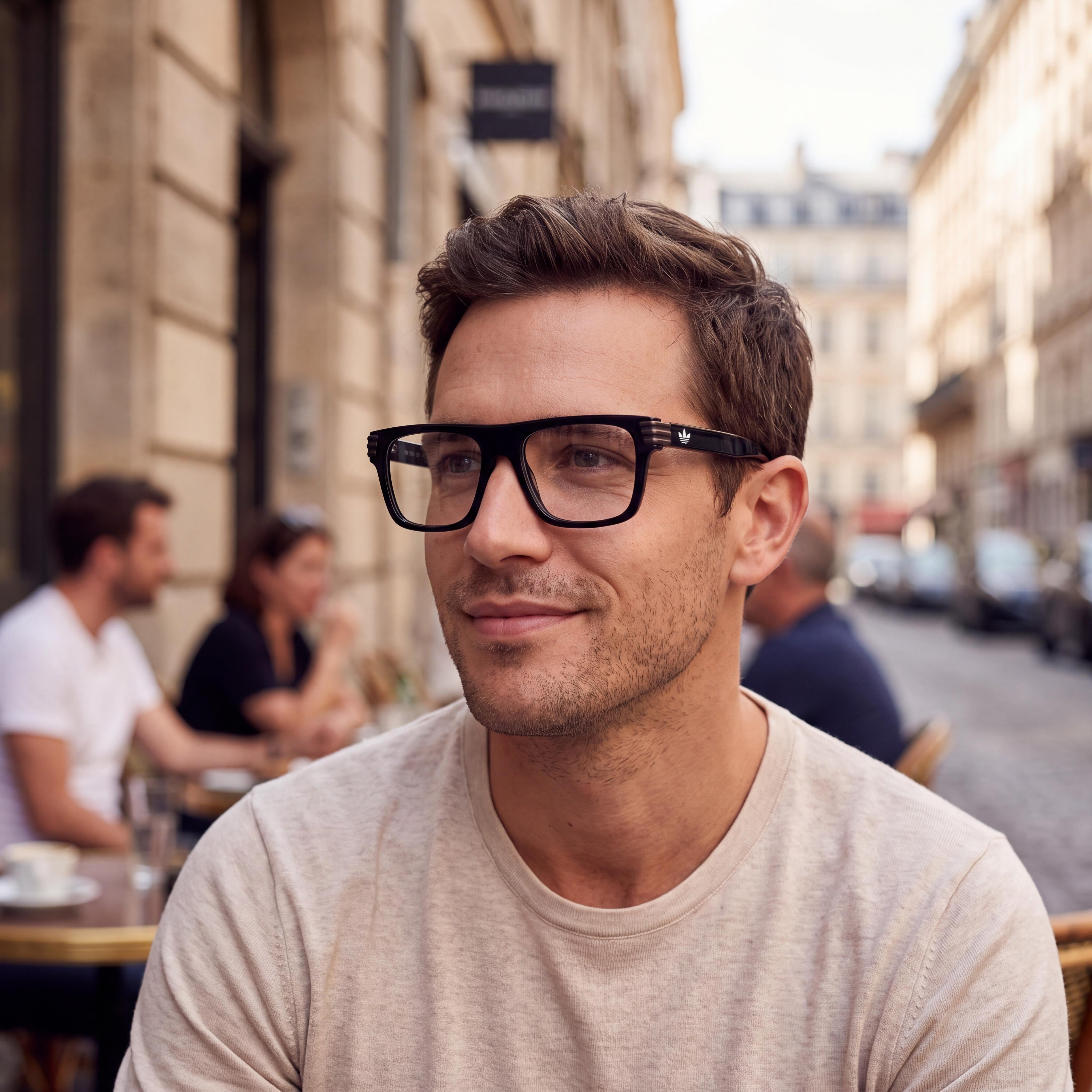 Gafas adidas Originals Or5103 de Plástico para Hombre con Lentes de Policarbonato Transparente Negro Brillante 53-17-145, Photo 5