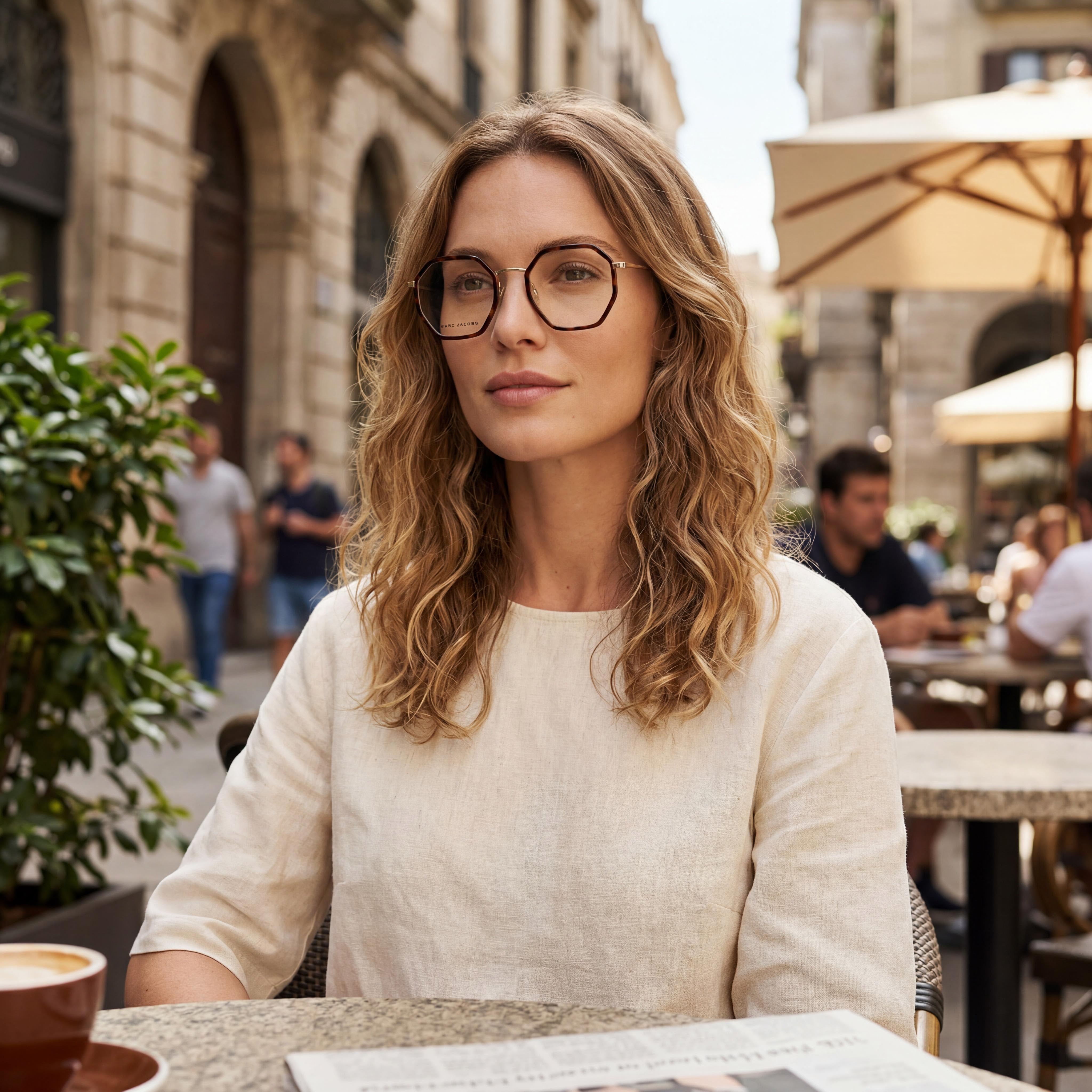 Marc Jacobs Marc 538 Women's Havana Stainless Steel Optical Frames UV Protection Non-Polarized 50mm, Photo 6