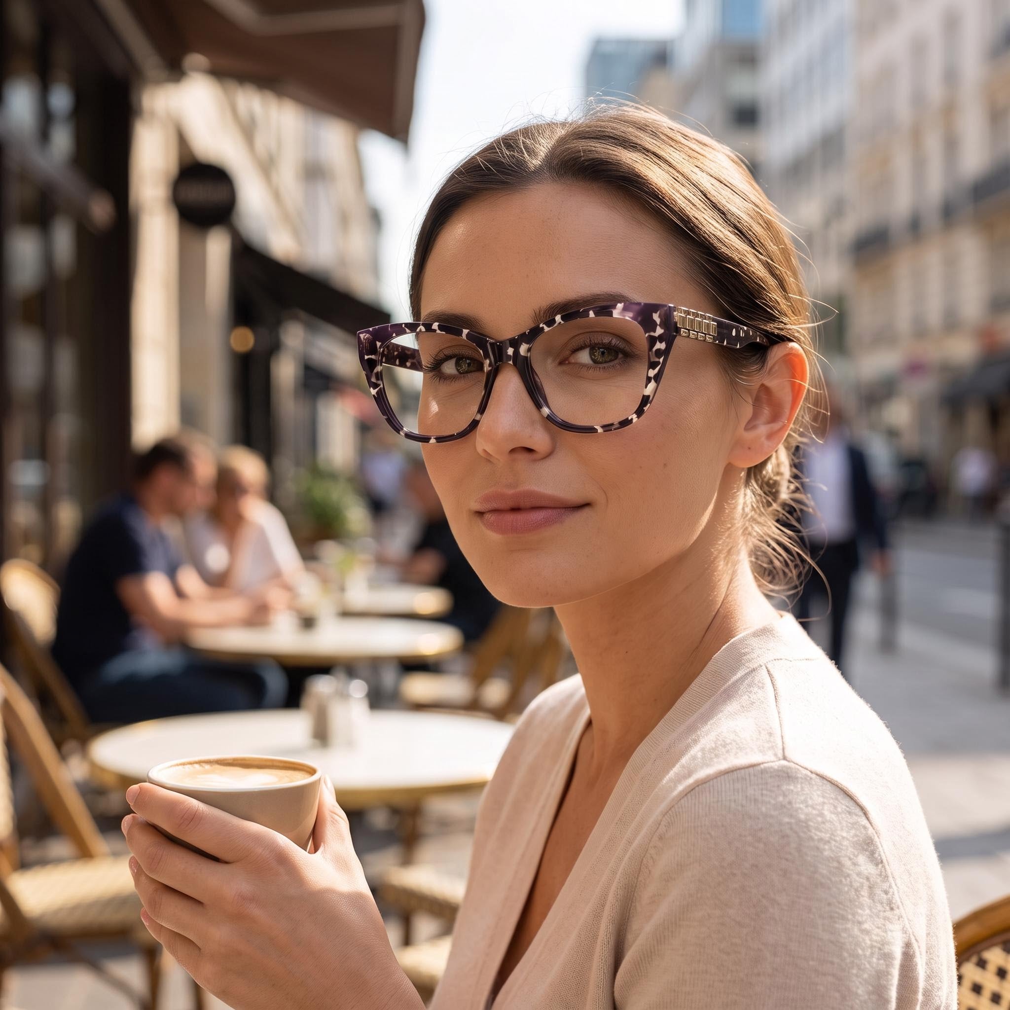 Victoria Beckham Gafas de Sol Modernas para Mujer, Montura de Acetato Negro Havana, Lentes de Policarbonato No Polarizadas de 52mm, Photo 5