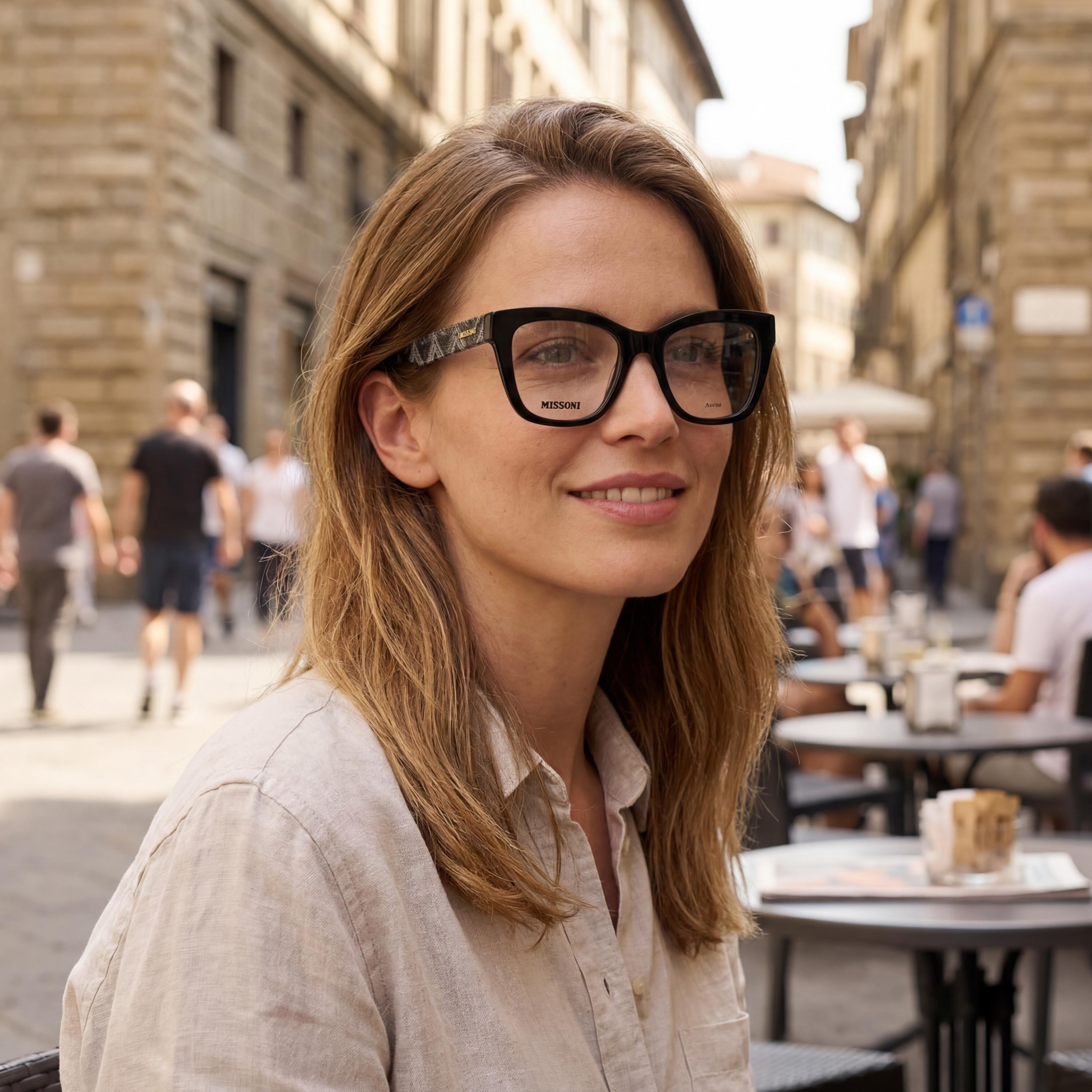 Gafas Missoni Casual para Mujer, Acetato Negro, Tamaño del Armazón 53mm Lente, 19mm Puente, 140mm Patilla, Photo 4