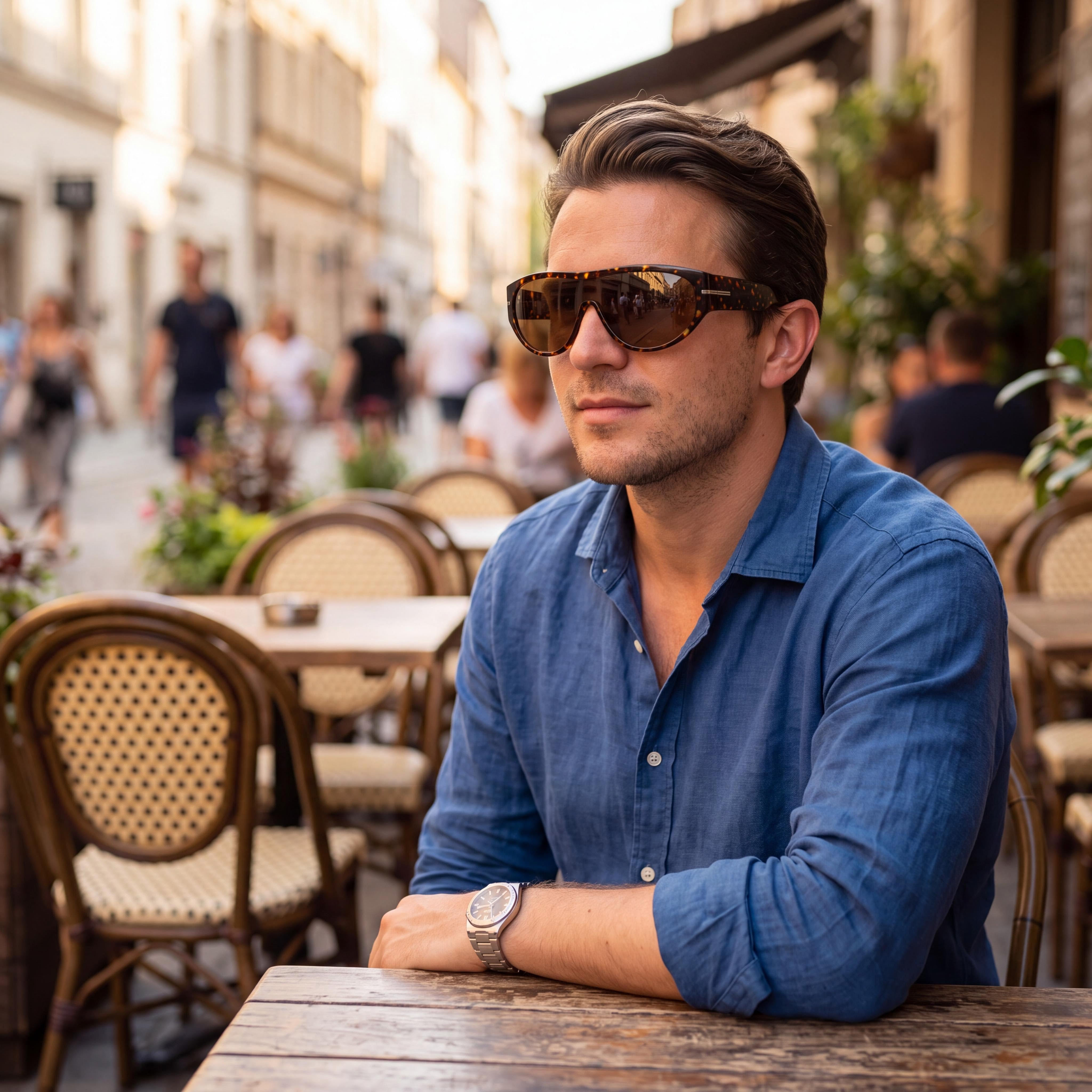 Hugo Boss Men's Boss 1623/S Havana Ecological Oil Frame Brown Non-Polarized UV Protection Sunglasses 99mm, Photo 4