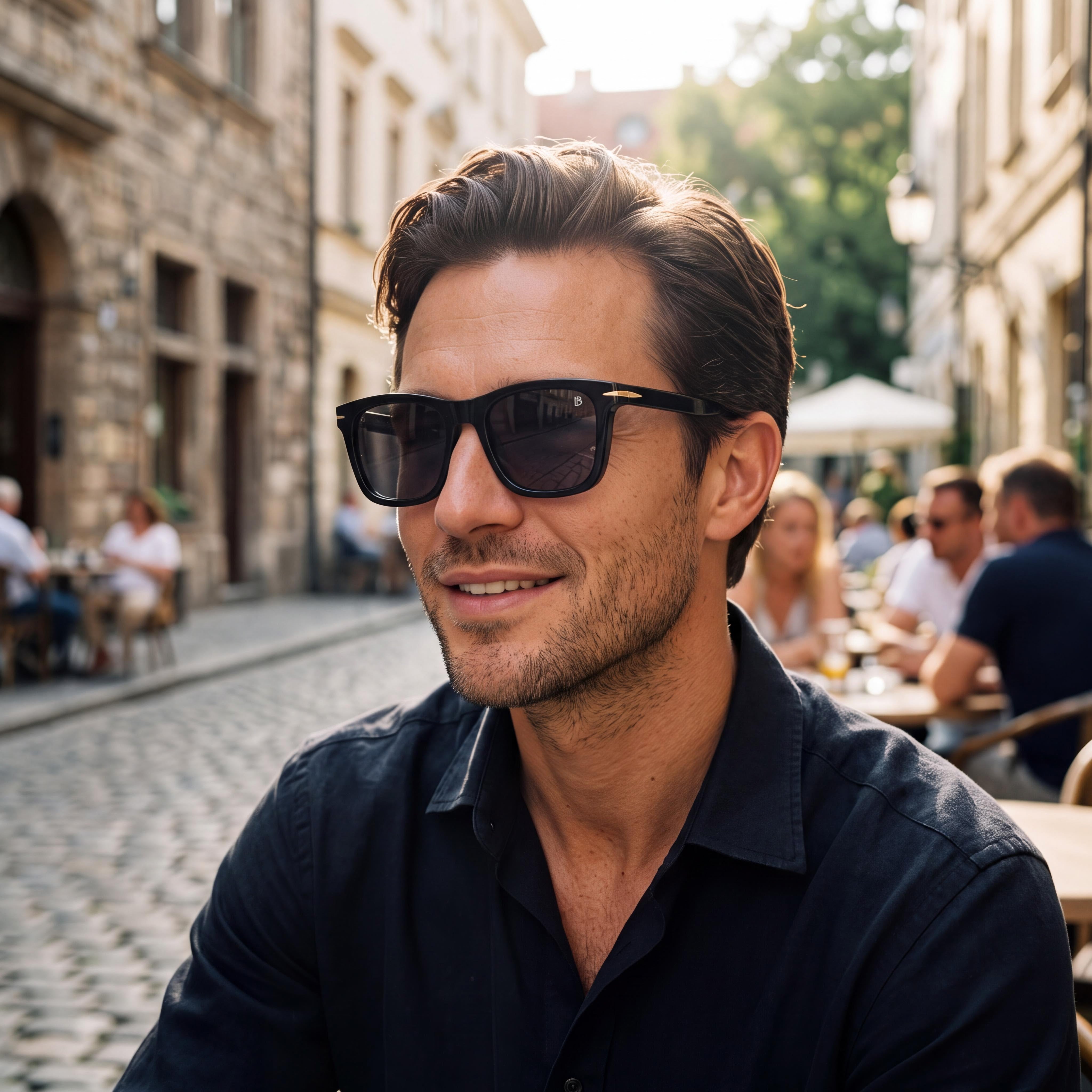 David Beckham DB 7000/S Men's Classic Acetate Black Gold Non-Polarized UV 400 Sunglasses 51-20-145mm, Photo 4