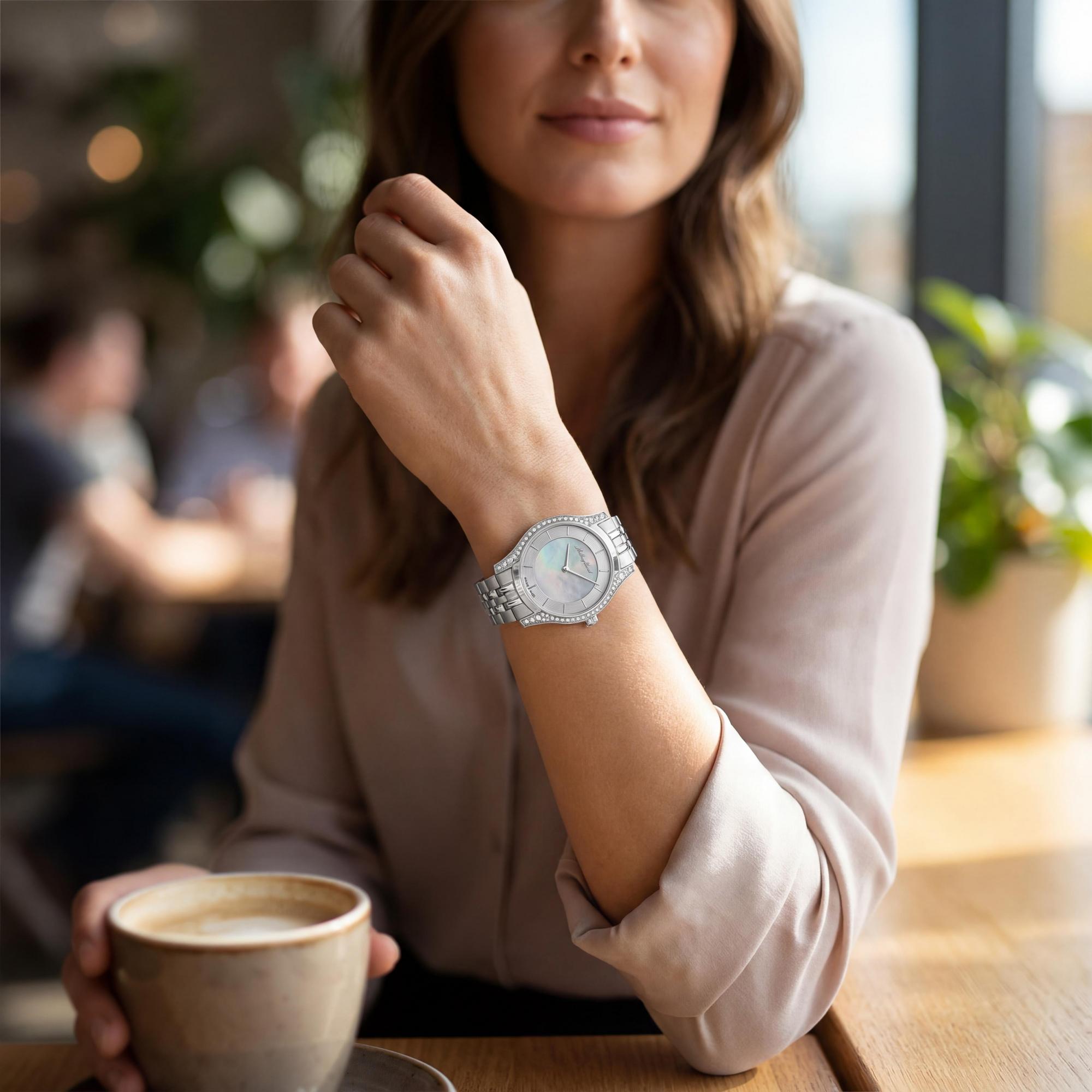 Reloj Mathey-Tissot Tacy D949AQI para mujer con esfera de nácar, resistente a arañazos y resistente al agua hasta 5 ATM., Photo 4