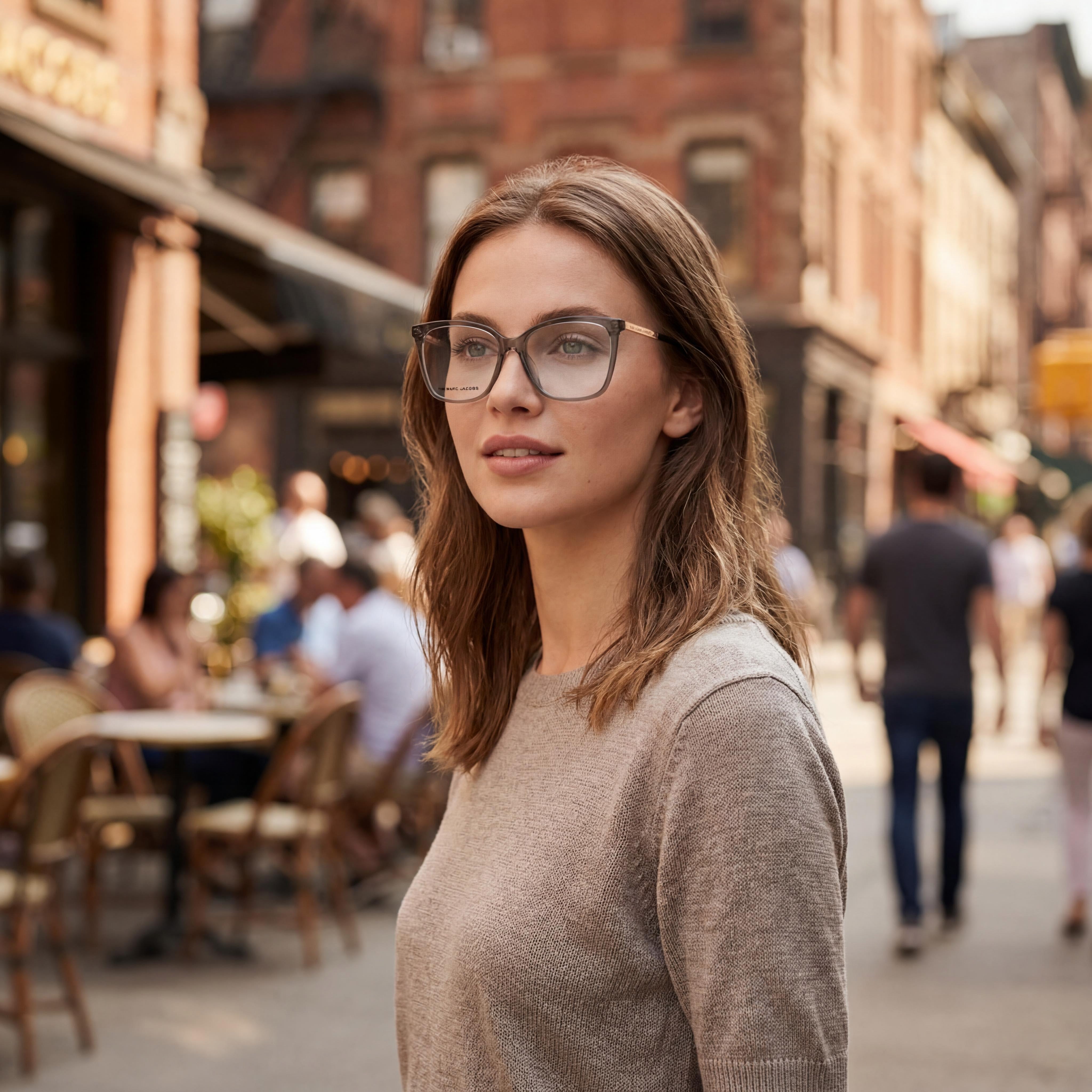 Marc Jacobs MARC 510 Eyeglasses Frame, Unisex Design, Transparent Gray Acetate Construction, 51mm Lens Width, Photo 4