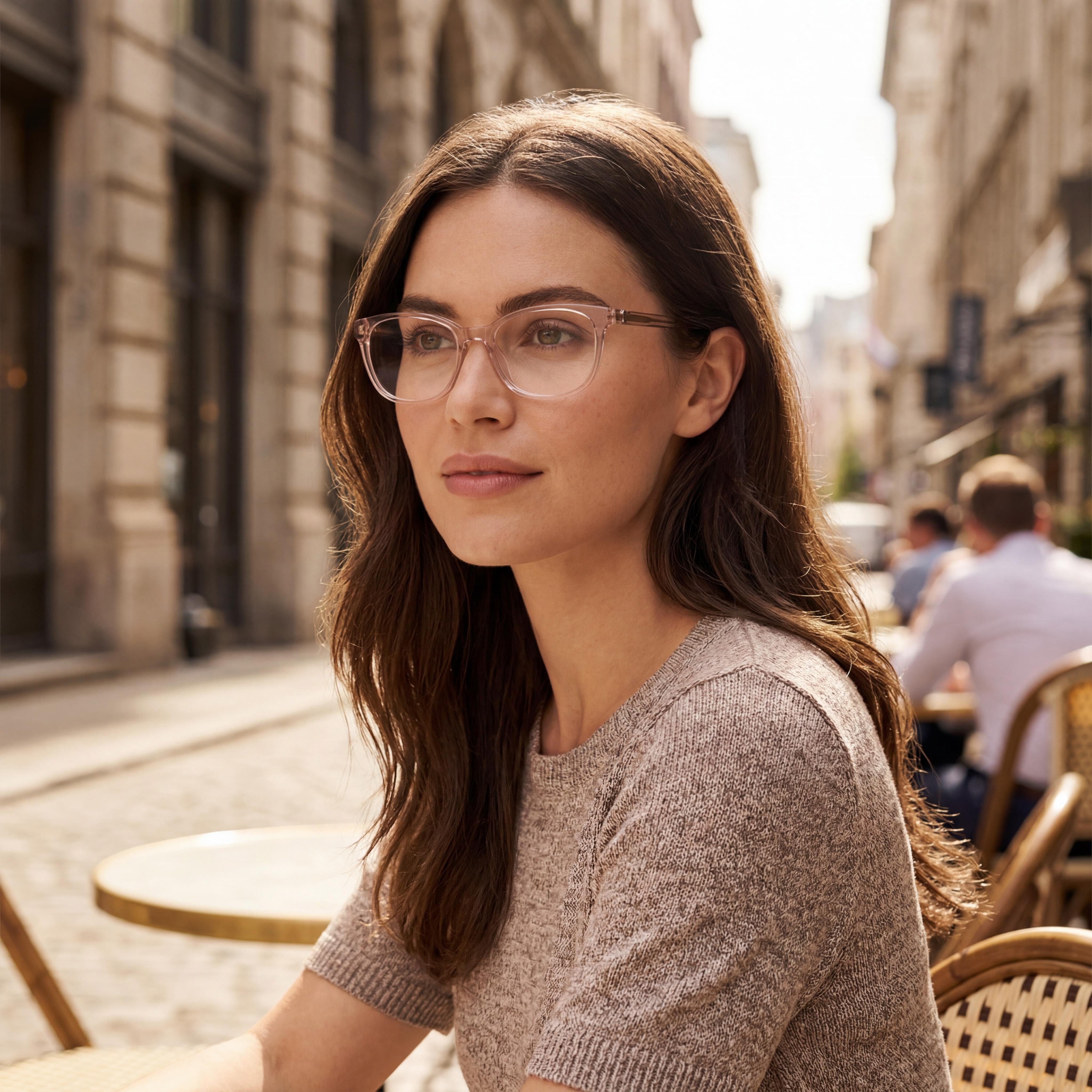 Gafas de sol Kate Spade New York con montura de acetato unisex moderna y lentes de policarbonato en color rosa cristal, ancho de lente de 51 mm, Photo 6