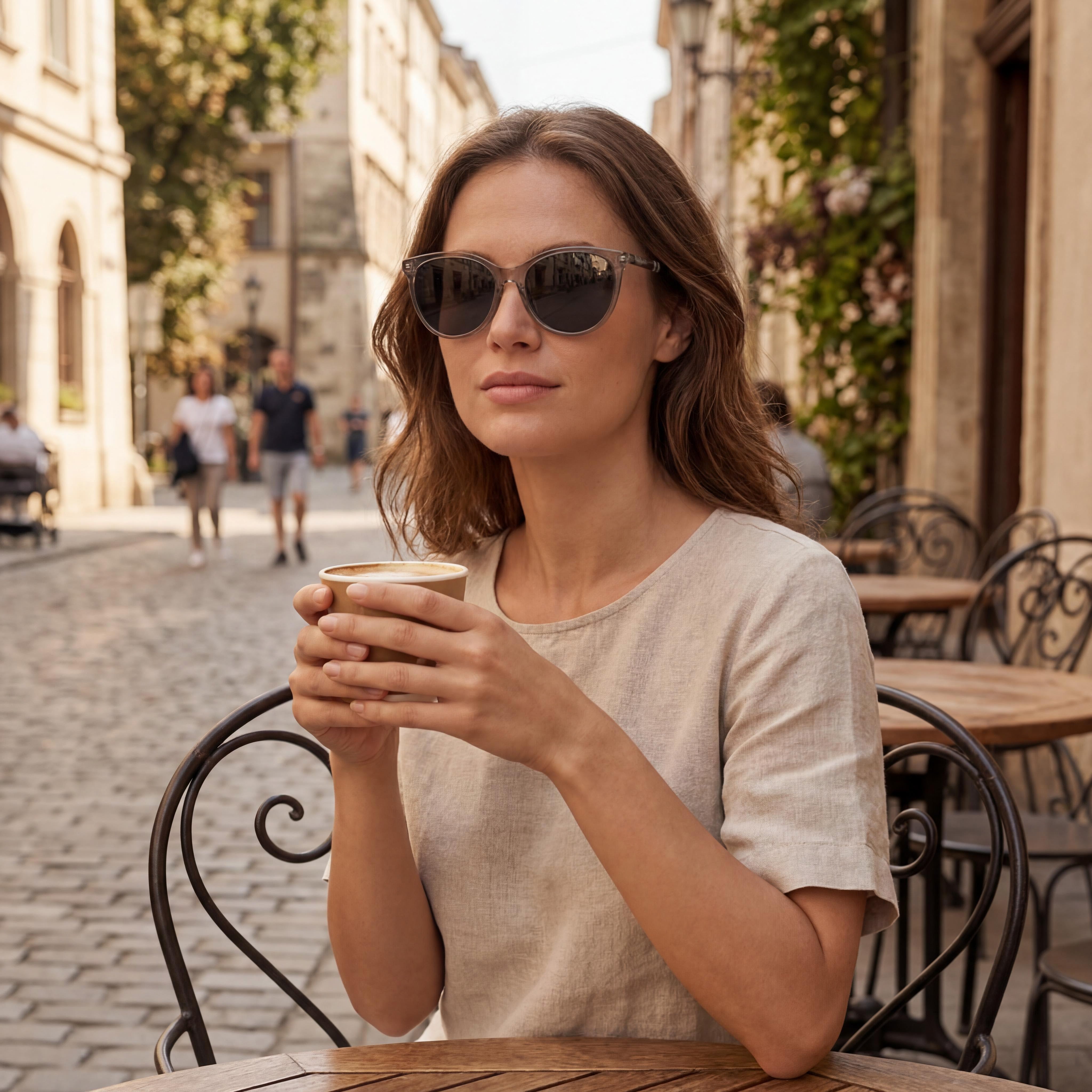 BURBERRY BE4464D Gafas de Sol Ojo de Gato para Hombre y Mujer, Montura de Acetato Gris, Lentes Polarizadas Gris Oscuro 56mm, Photo 6