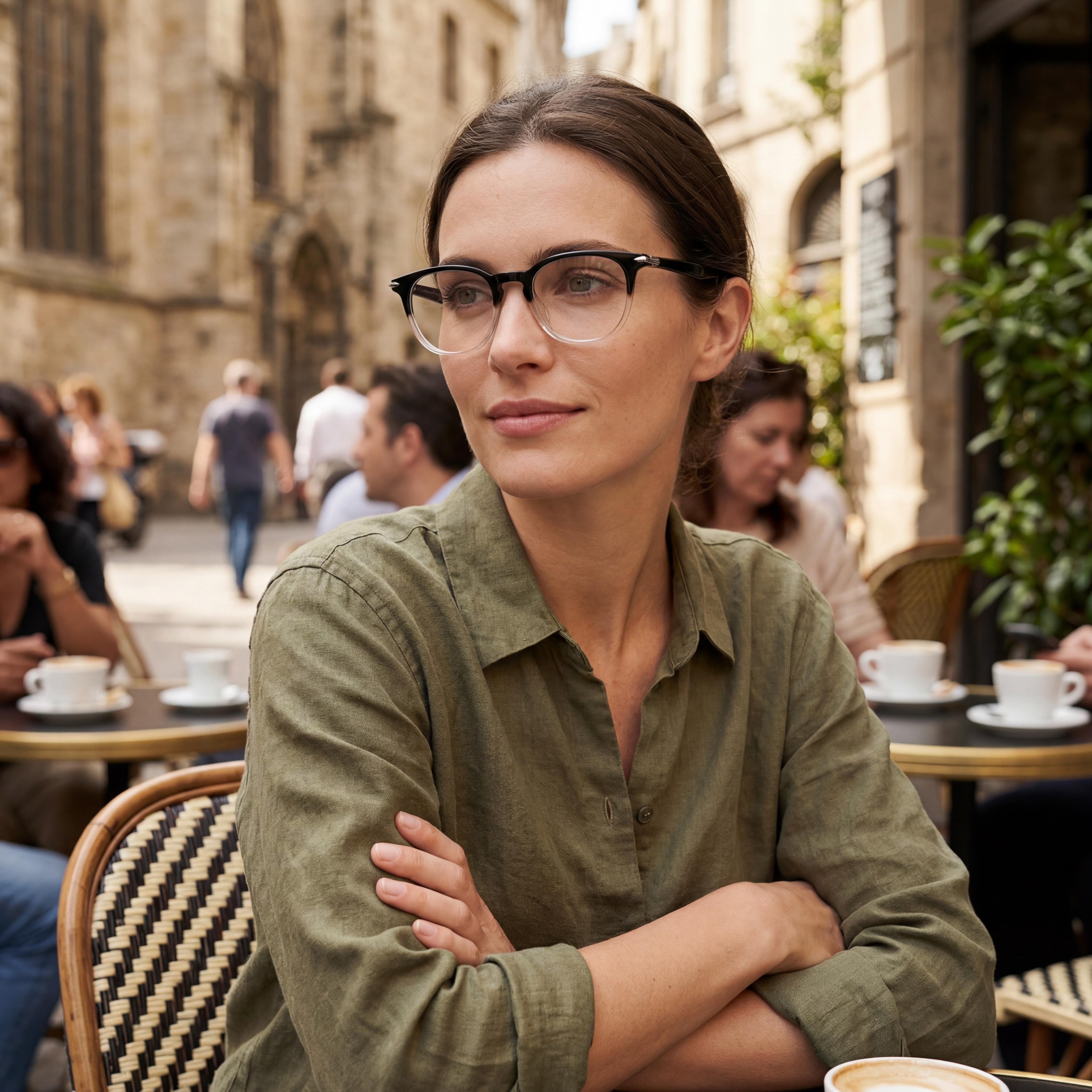 Gafas de sol modernas para mujer Rag & Bone con montura de acetato y lentes de policarbonato en cristal ahumado negro de 50 mm, Photo 4