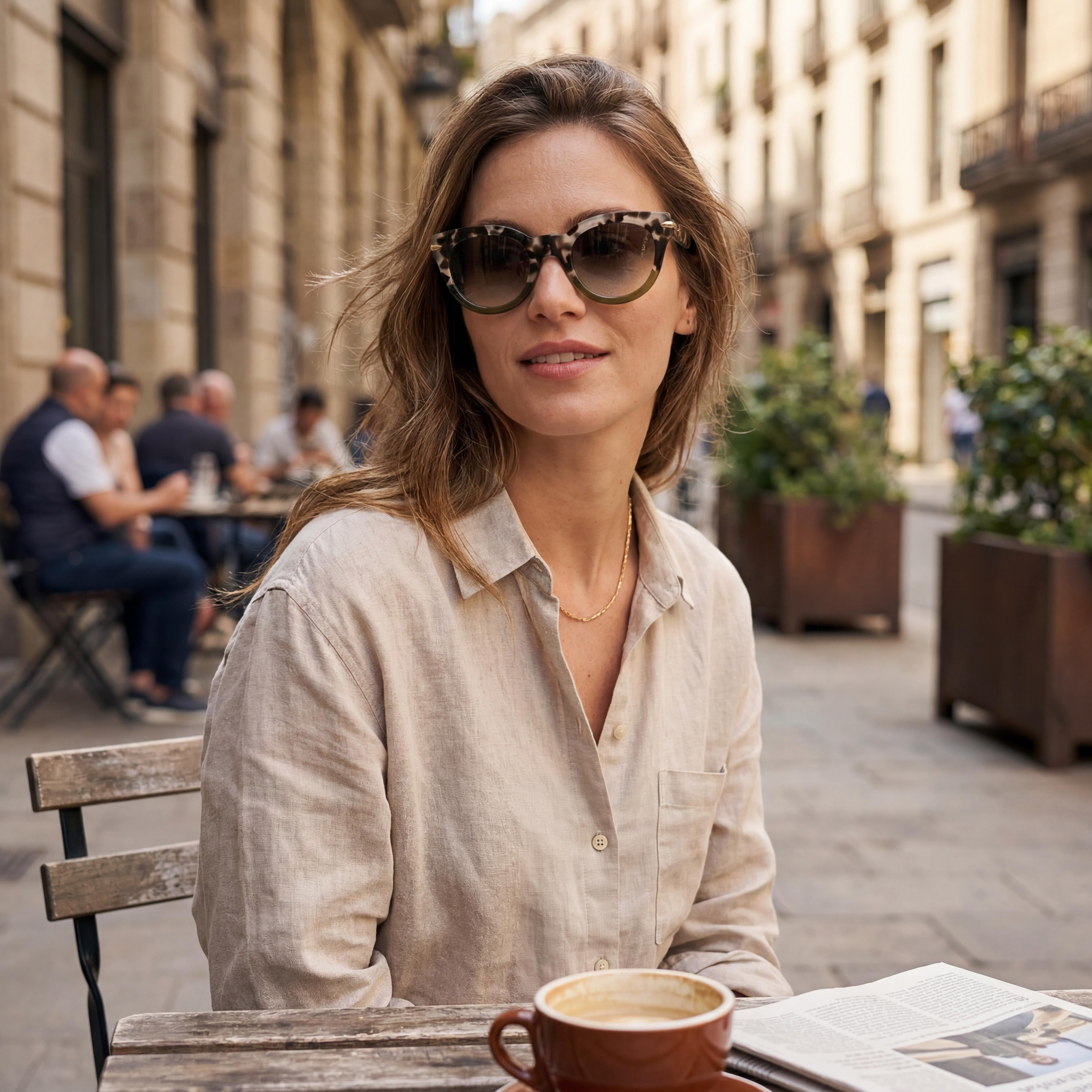 Gafas de sol de metal Rag & Bone Rnb 1015/S para mujer con montura gris, lentes no polarizadas con protección UV y sombreado verde (50 mm), Photo 6