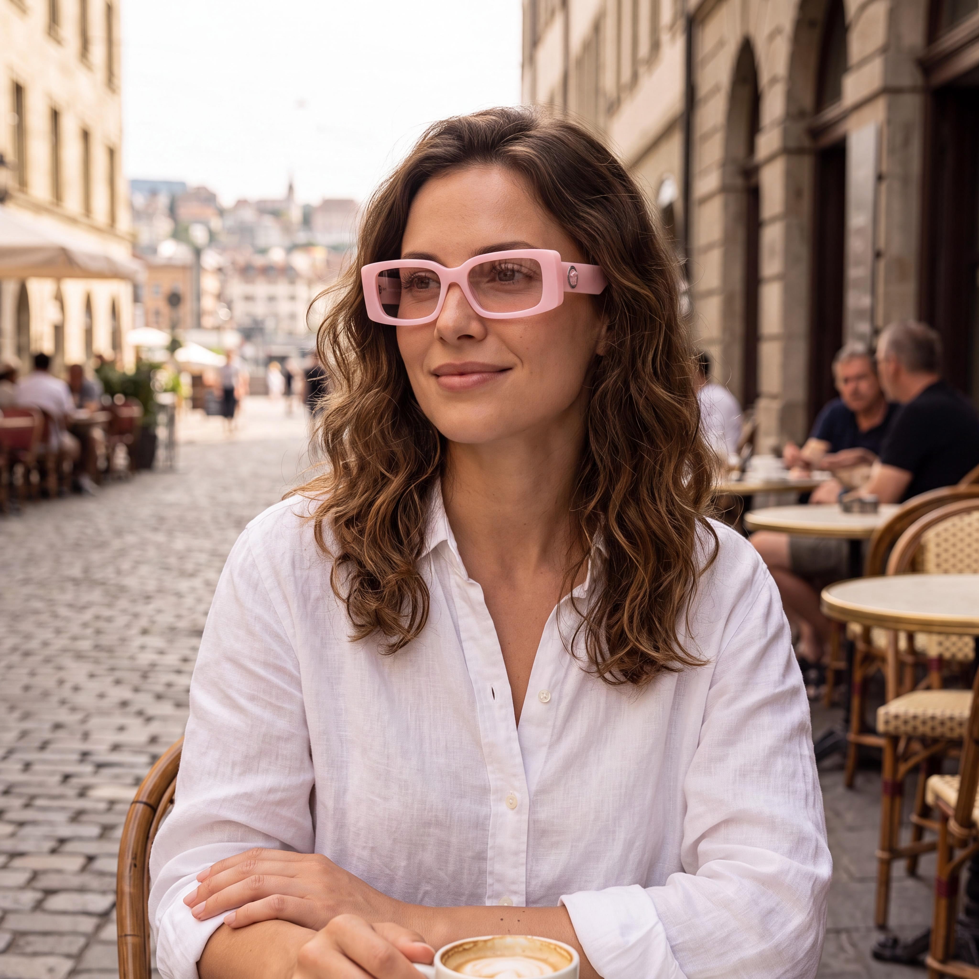 Versace Ve 3362u Women's Pink Acetate Frame Sunglasses 51mm Lens Width 17mm Bridge 140mm Temple, Photo 5