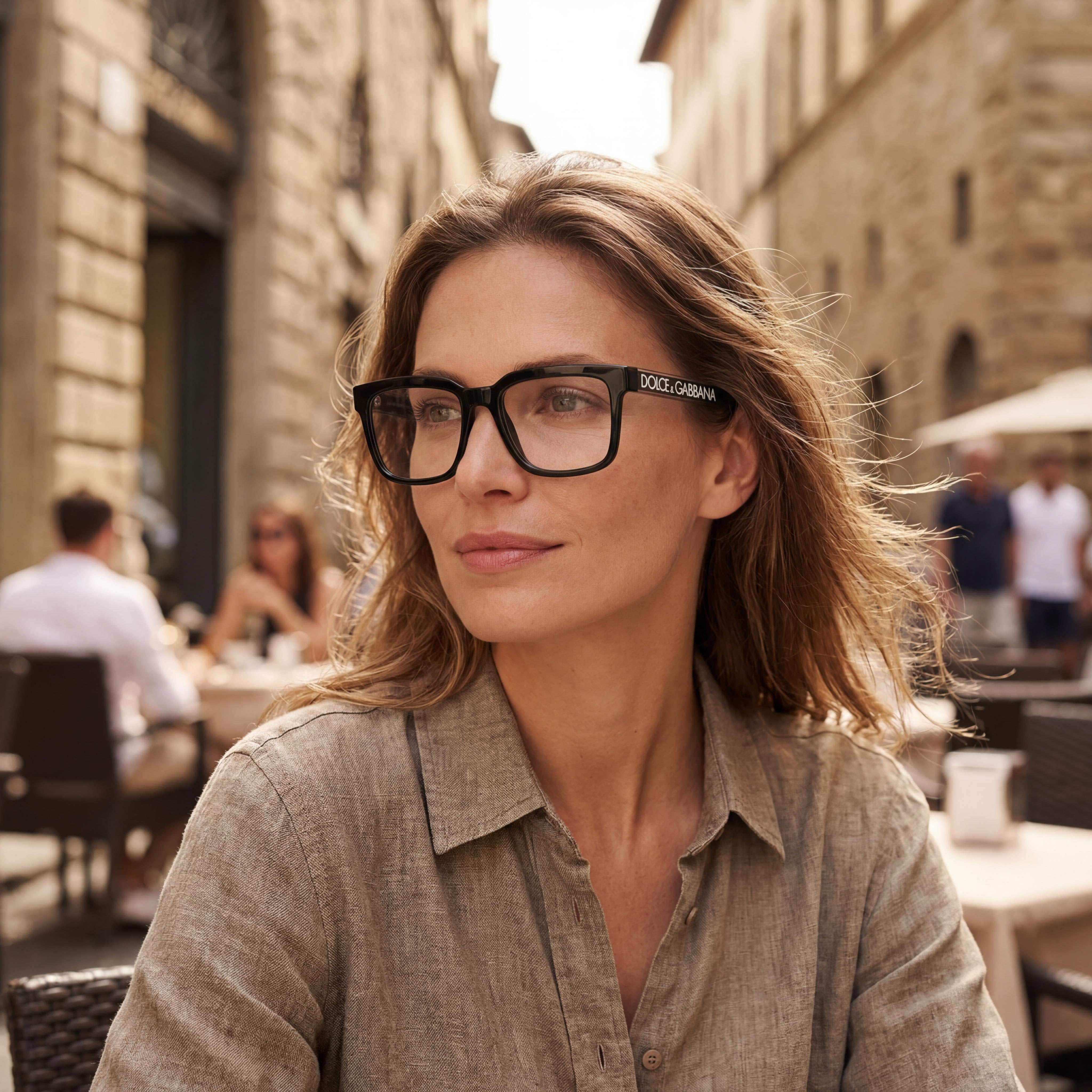 Gafas Dolce & Gabbana Dg5101 Cuadradas Negras Inyectadas Unisex 52mm, Photo 6