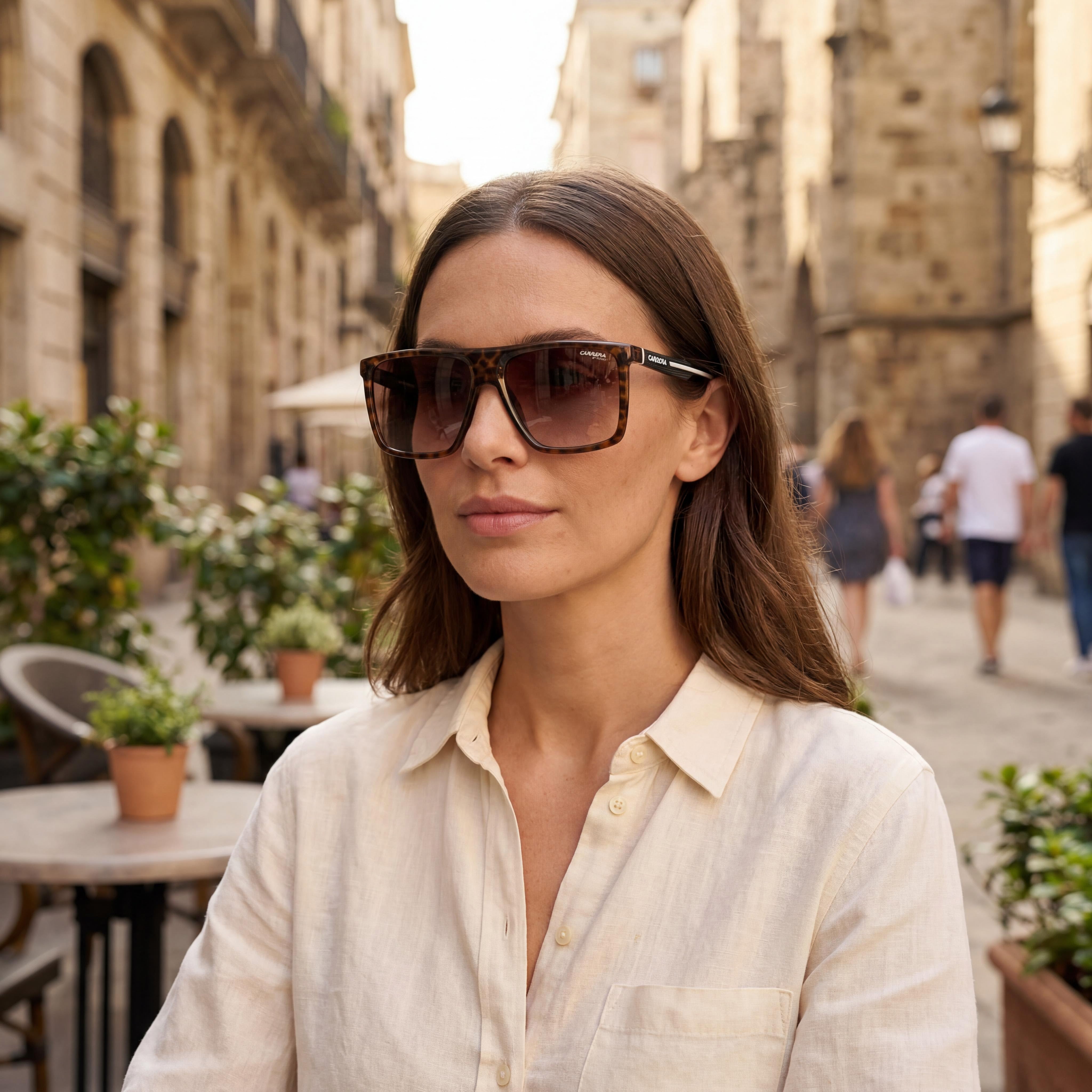 Carrera 4019/S Casual Unisex HAVANA ECO POLYAMIDE Frame Sunglasses, BROWN SHADED Lenses, 100% UV Protection, 58mm, Photo 6