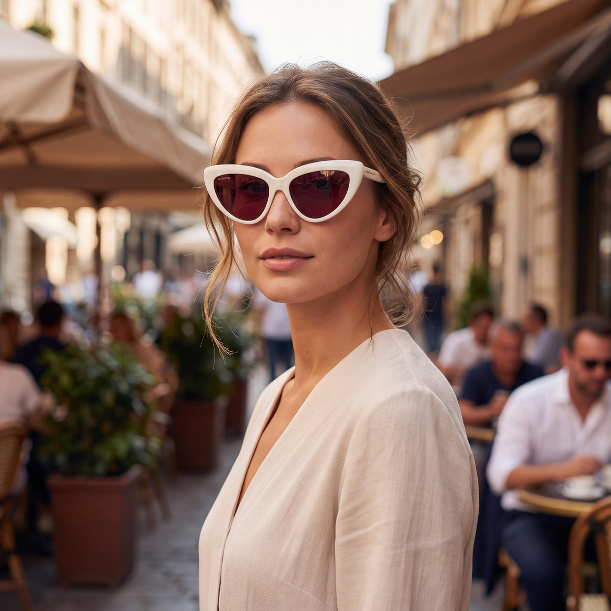 Max & Co. Modern Women's Acetate Frame Grey Polycarbonate UV Protected Non-Polarized Sunglasses 55mm, Photo 4