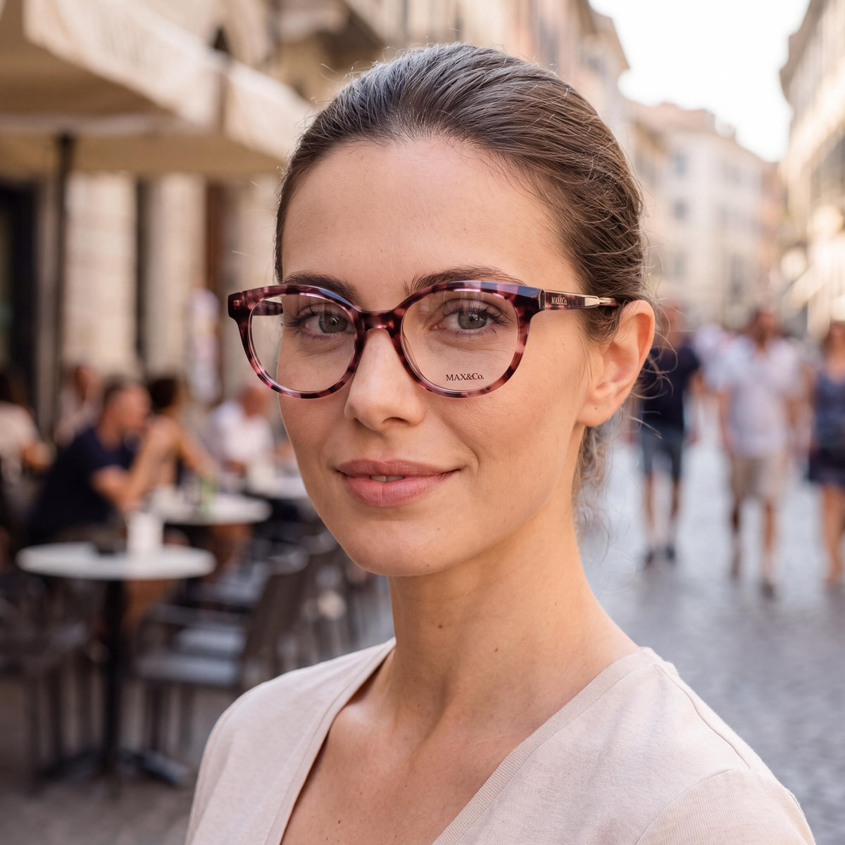 Max & Co. Casual Women's Coloured Havana Acetate Eyeglasses 48-17-135, Photo 4
