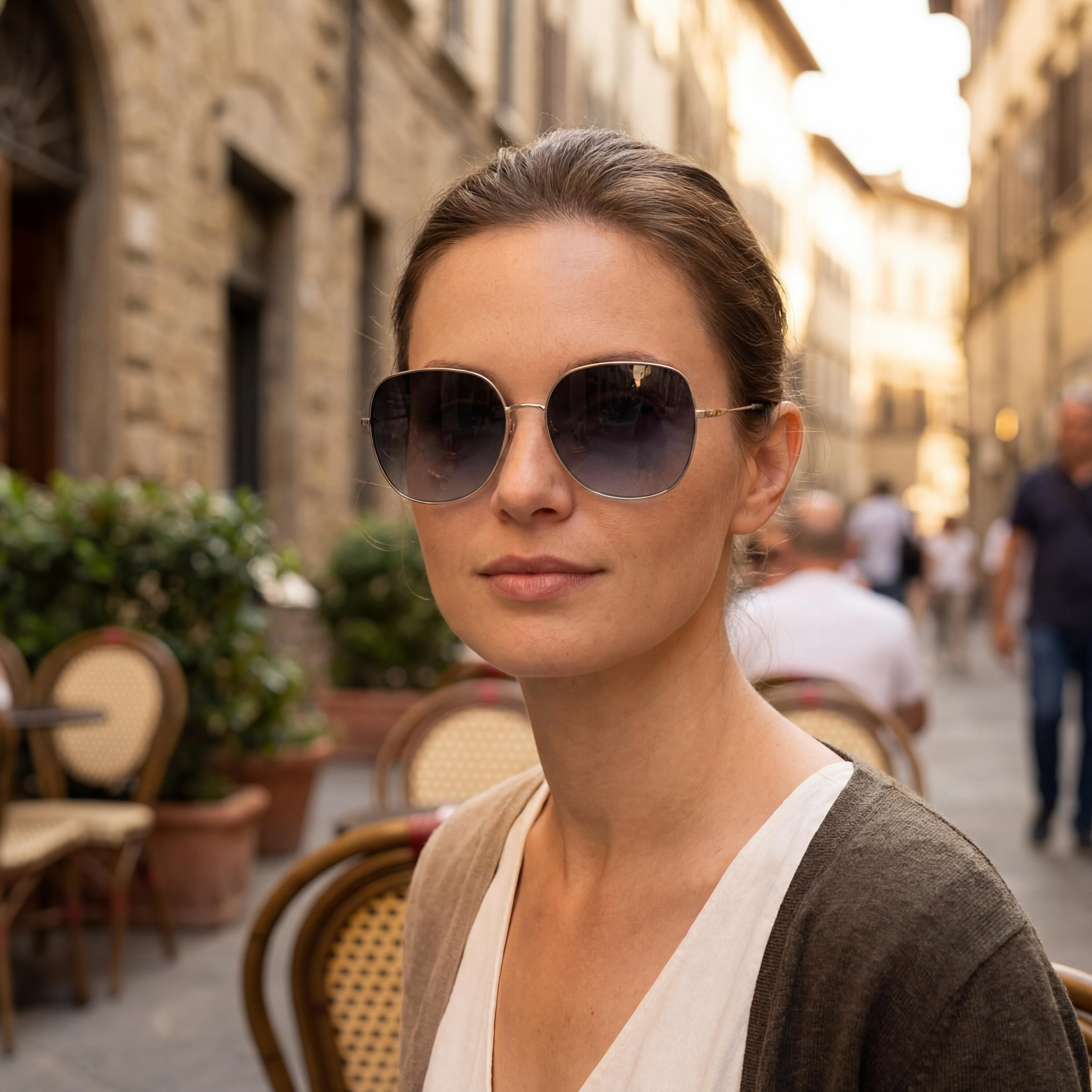 Gafas de sol Kate Spade New York unisex, estilo casual, de plástico, color negro, con montura gris oscuro y lentes negras, protección UV, 59 mm, Photo 6