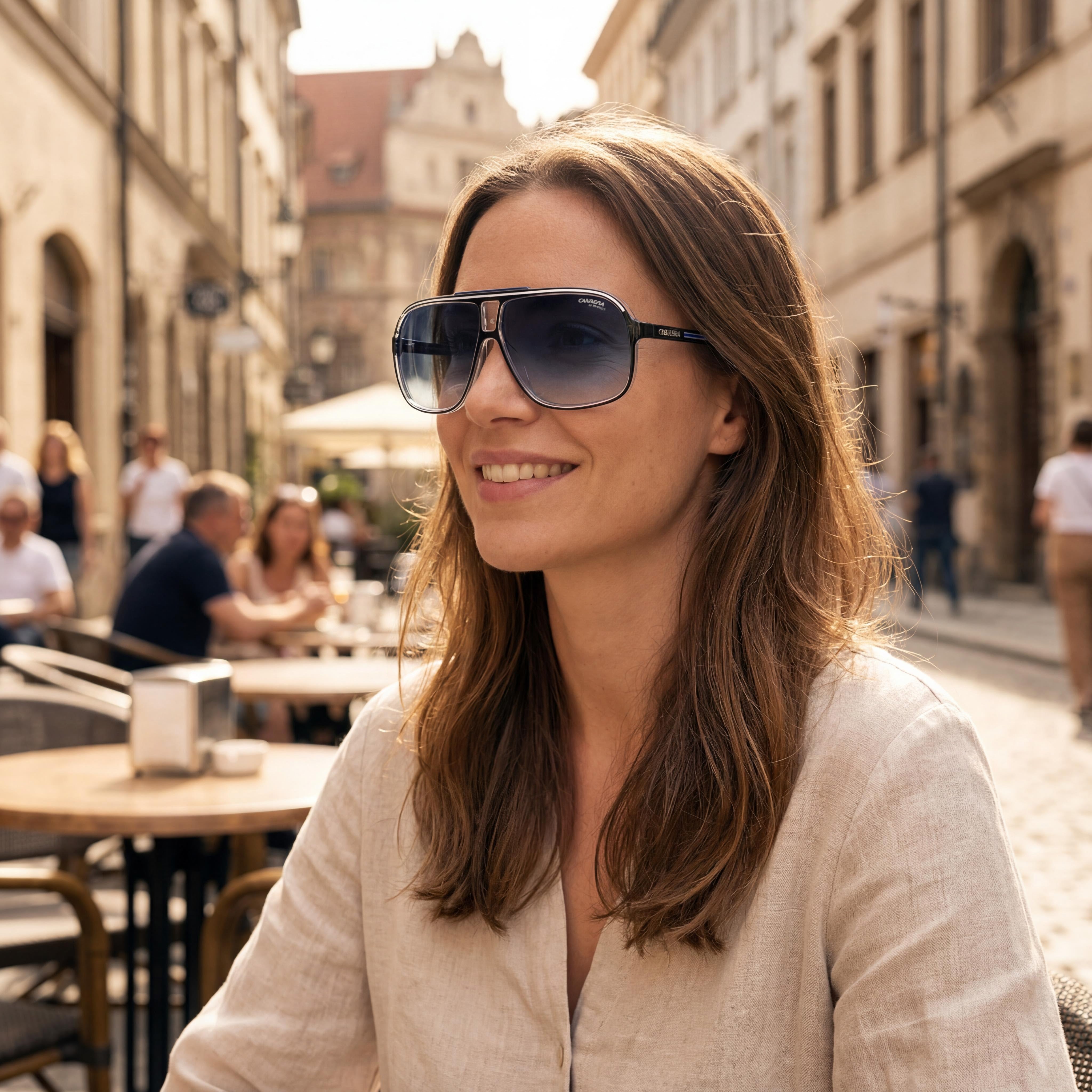 Gafas de sol Carrera Grand Prix 3 Black Aviator degradadas unisex, Photo 5