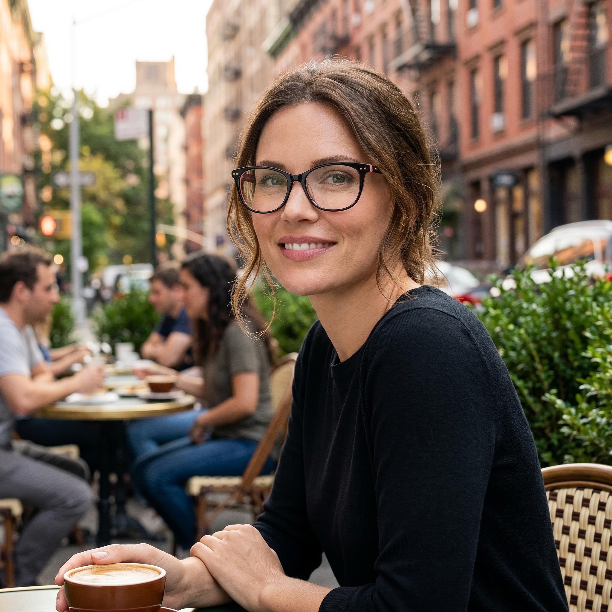 kate spade new york Gafas de sol modernas para mujer con montura de acetato negra y rosa con lentes de policarbonato de 52 mm, Photo 4