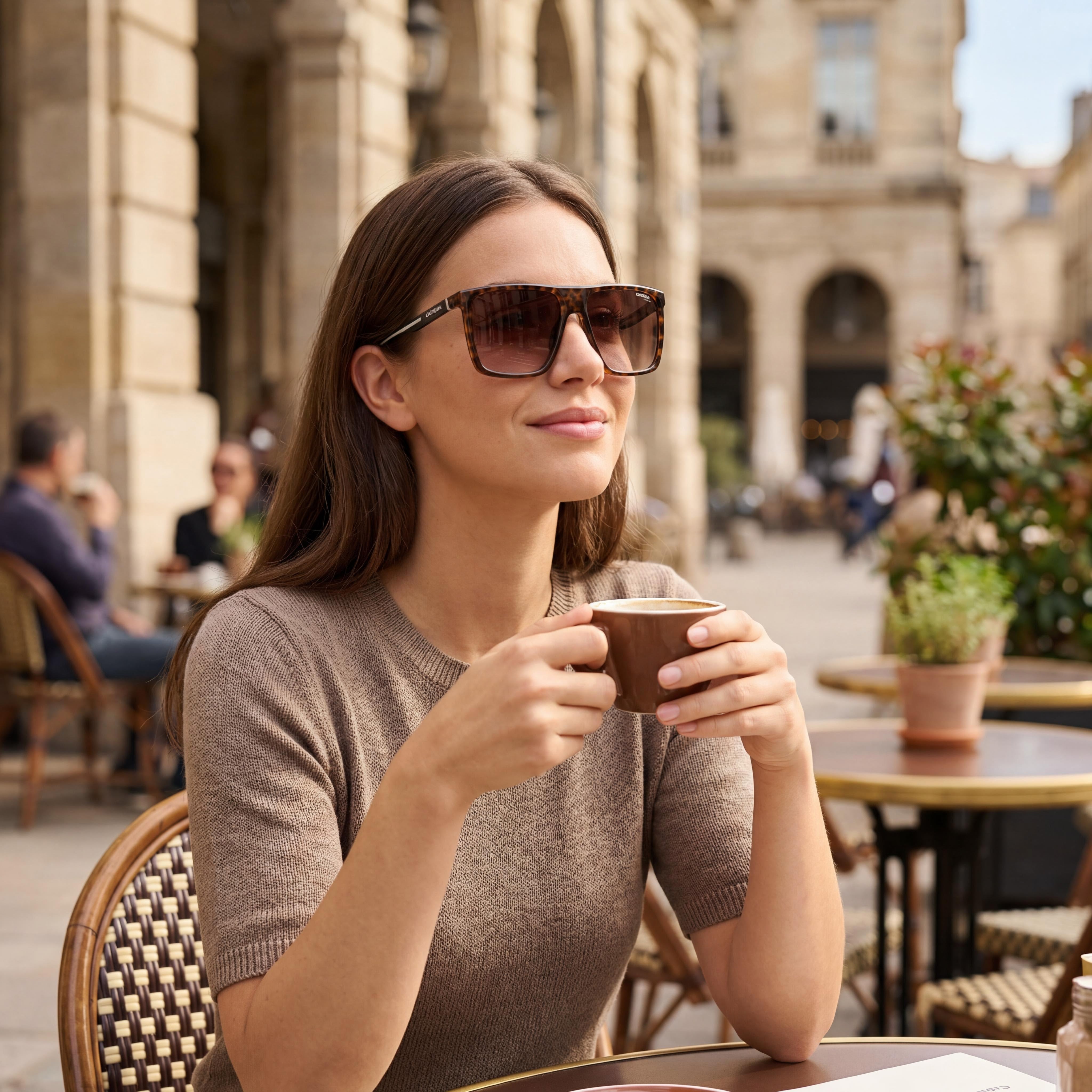 Carrera Casual Unisex Havana Eco-Polyamide 100% UV Brown Shaded Lenses Sunglasses 58-16-145mm, Photo 6