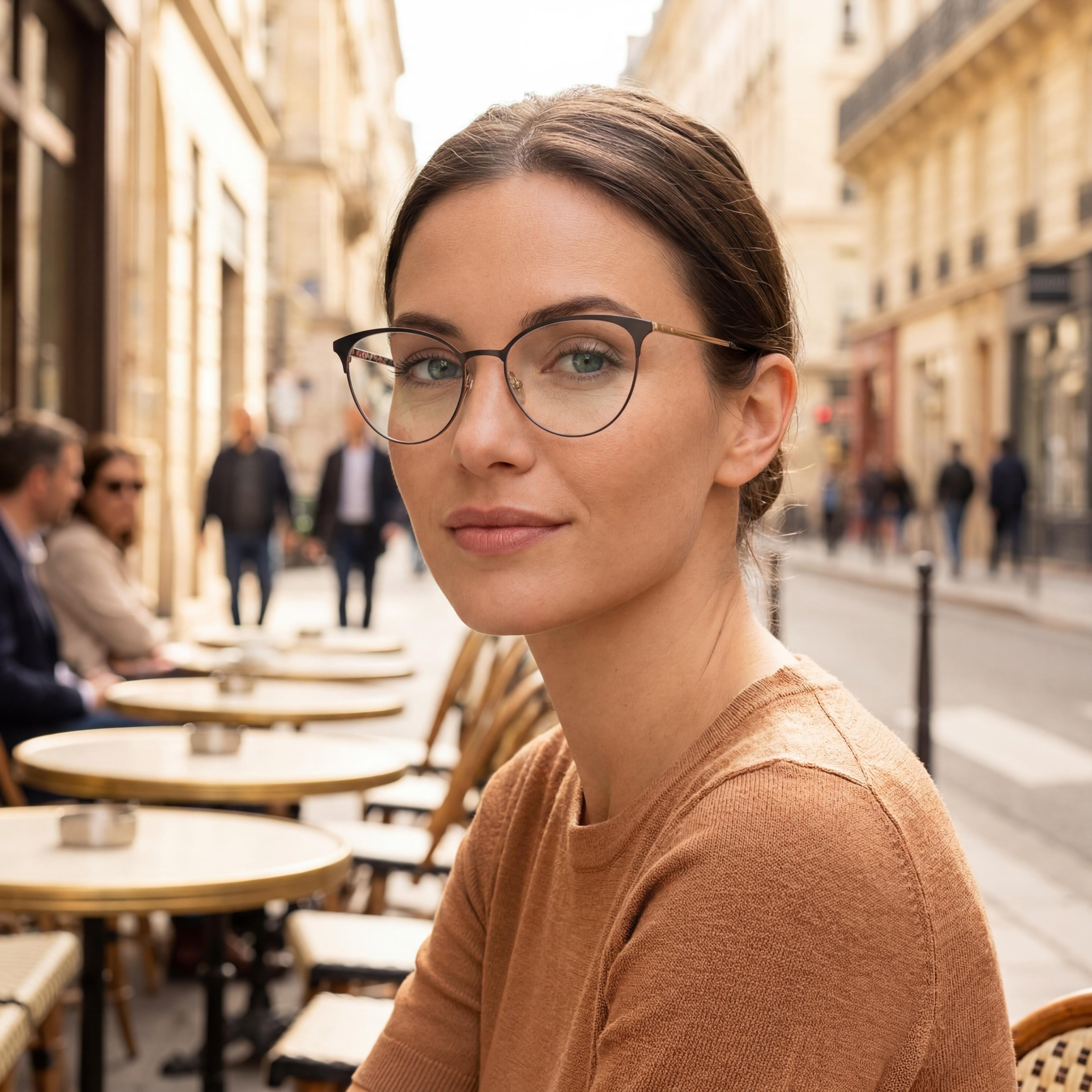 kate spade new york Izabel/G Women's Eyewear featuring a Metal Frame, Metallic Black Pink Finish, and Polycarbonate Lenses, 53mm, Photo 5