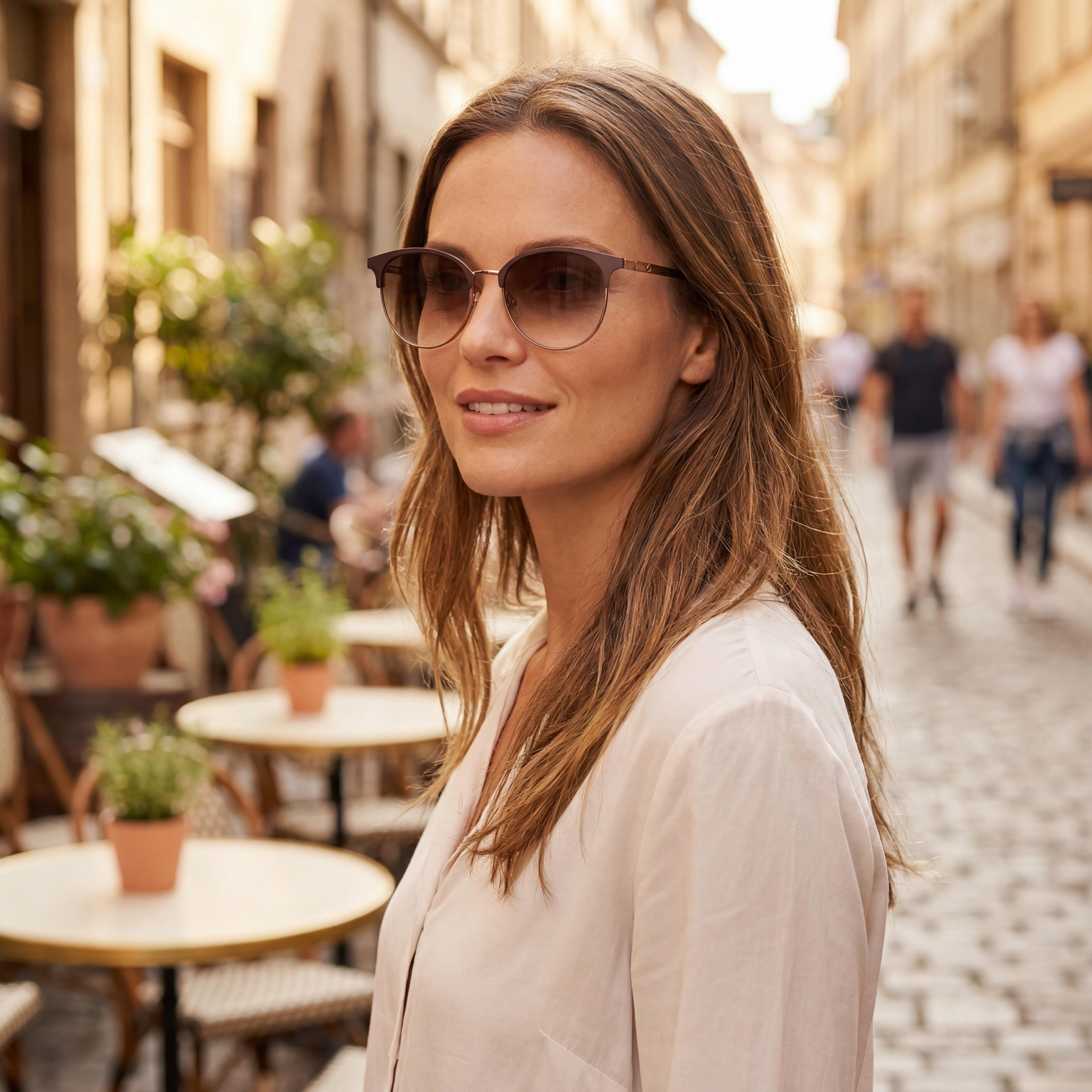 Kate Spade New York Joelynn/S Unisex Brown Gradient Plastic Cat-Eye Non-Polarized UV Protection Sunglasses 52mm, Photo 6