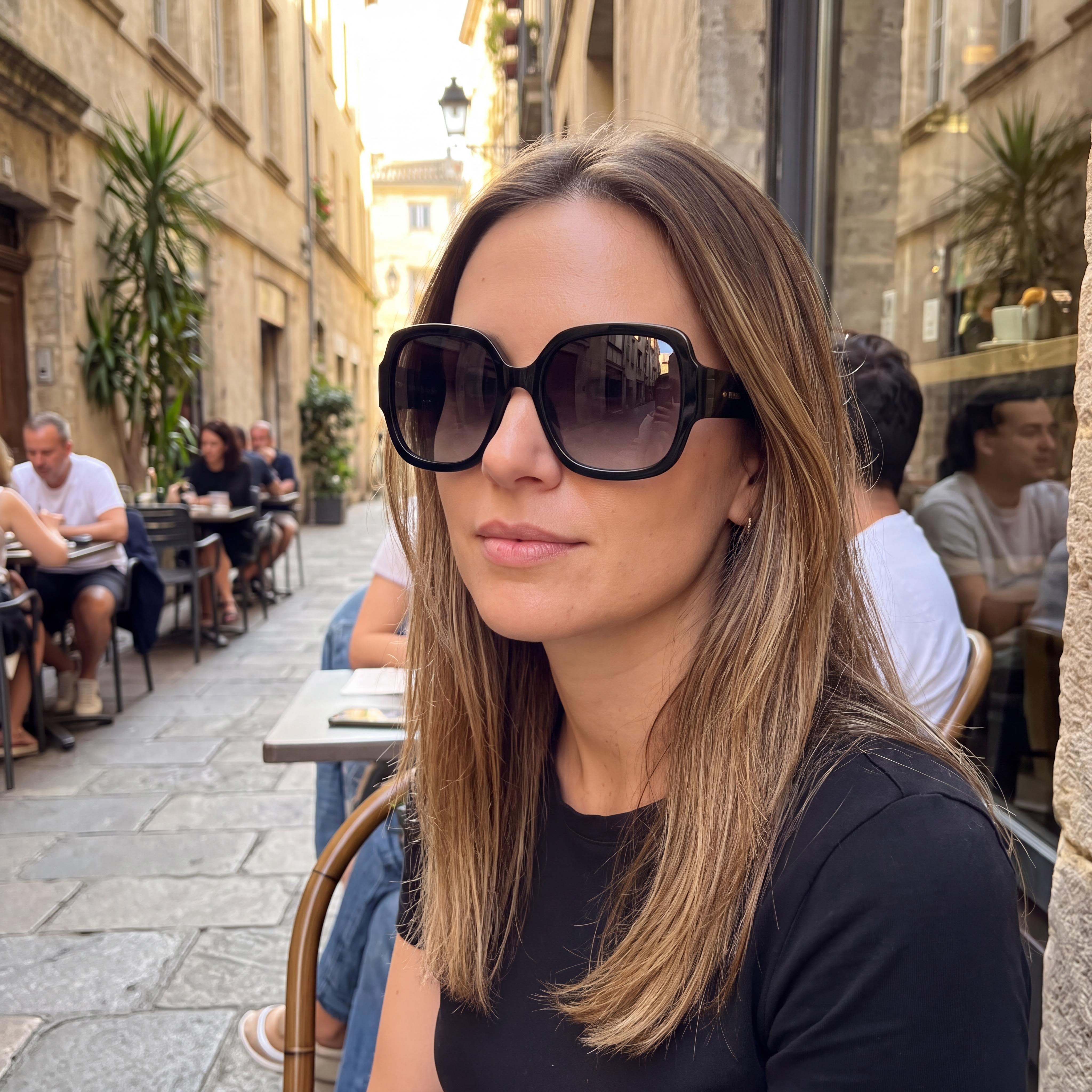 Fossil Fos 3151/G/S Women's Black Brown Frame Brown Lens Cellulose Propionate Sunglasses 55mm, Photo 5