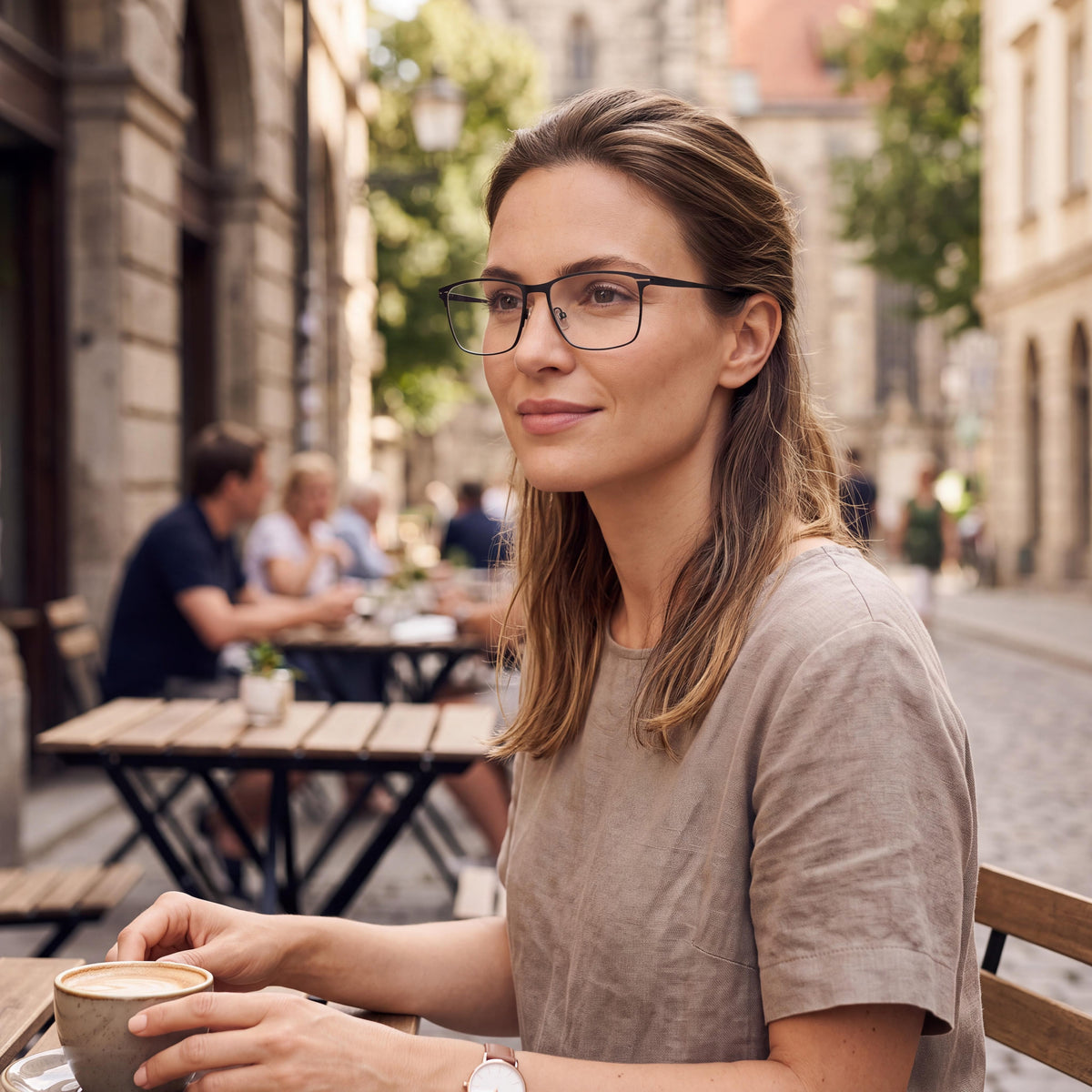 Hugo Boss BOSS 1467/F Classic Unisex Matt Black Metal Frame Eyeglasses with Polycarbonate Lenses, 57mm Lens Width, Photo 5