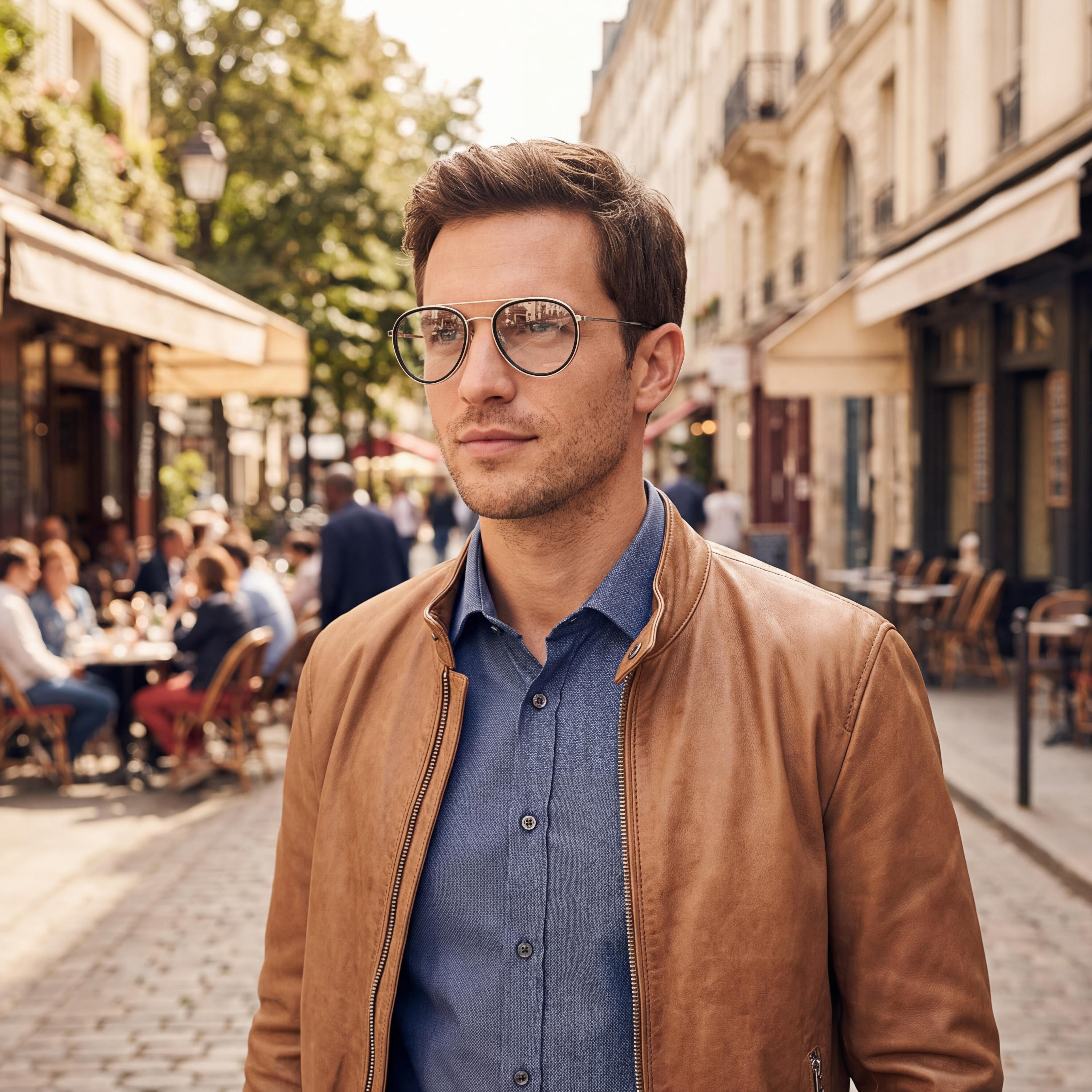 Porsche P8366 Men's Modern Style Palladium Acetate Frame Eyewear with 53mm Lens, 20mm Bridge, 145mm Temple, Photo 4