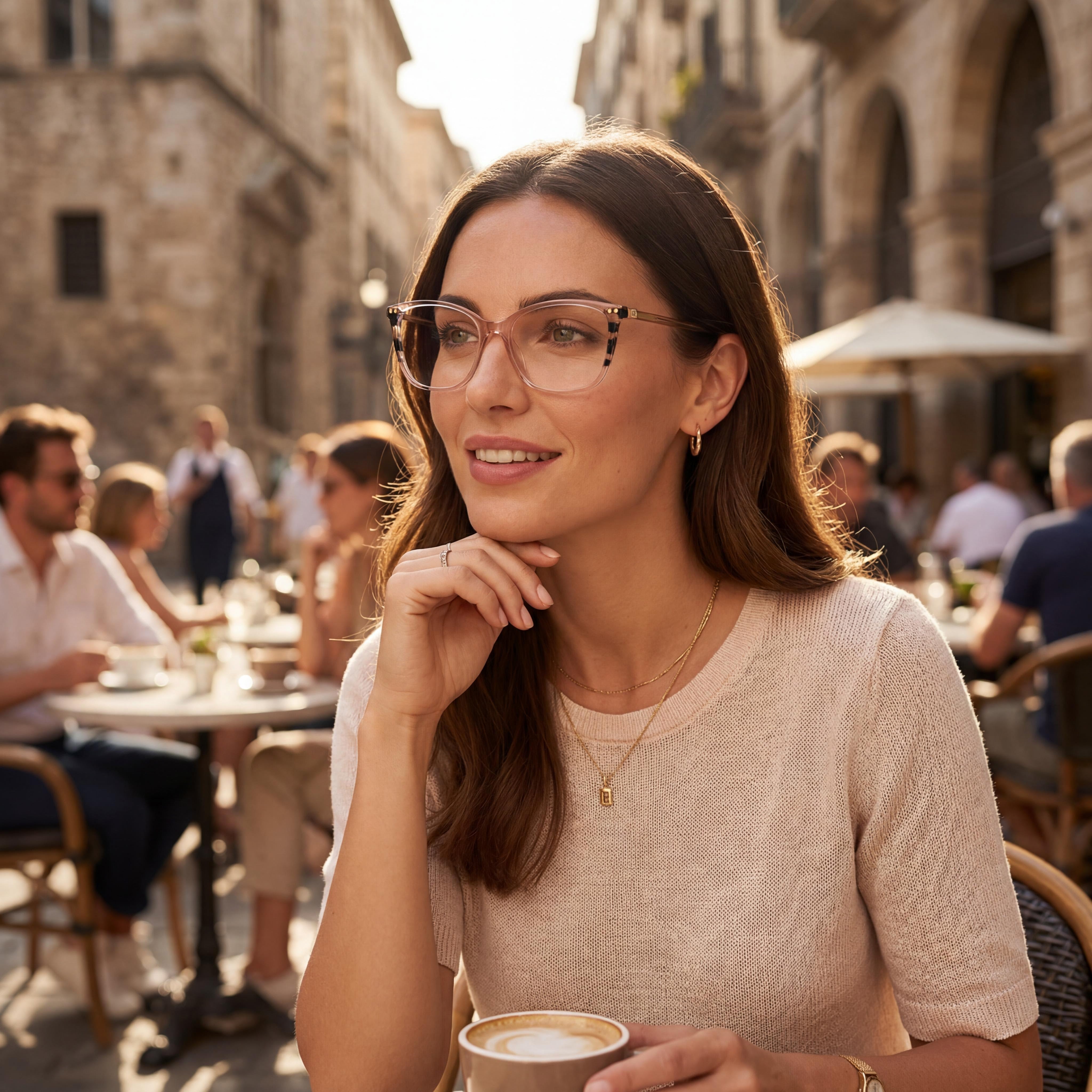 Carolina Herrera Casual Women's Havana Red Light Acetate Optical Frames Lens Width 51mm Bridge Width 16mm Temple Length 140mm, Photo 4
