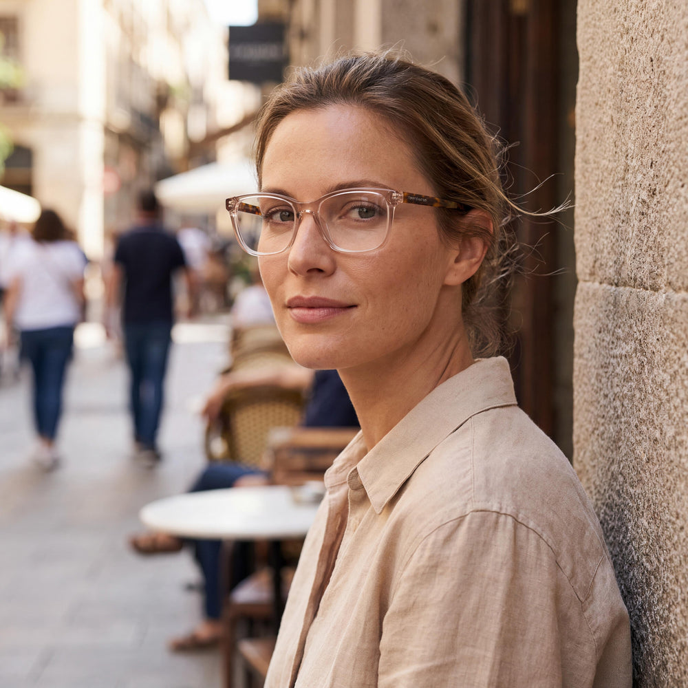 Gafas de sol Tommy Hilfiger TH 1889 para mujer, armazón de acetato nude habana con lentes de policarbonato, 53 mm