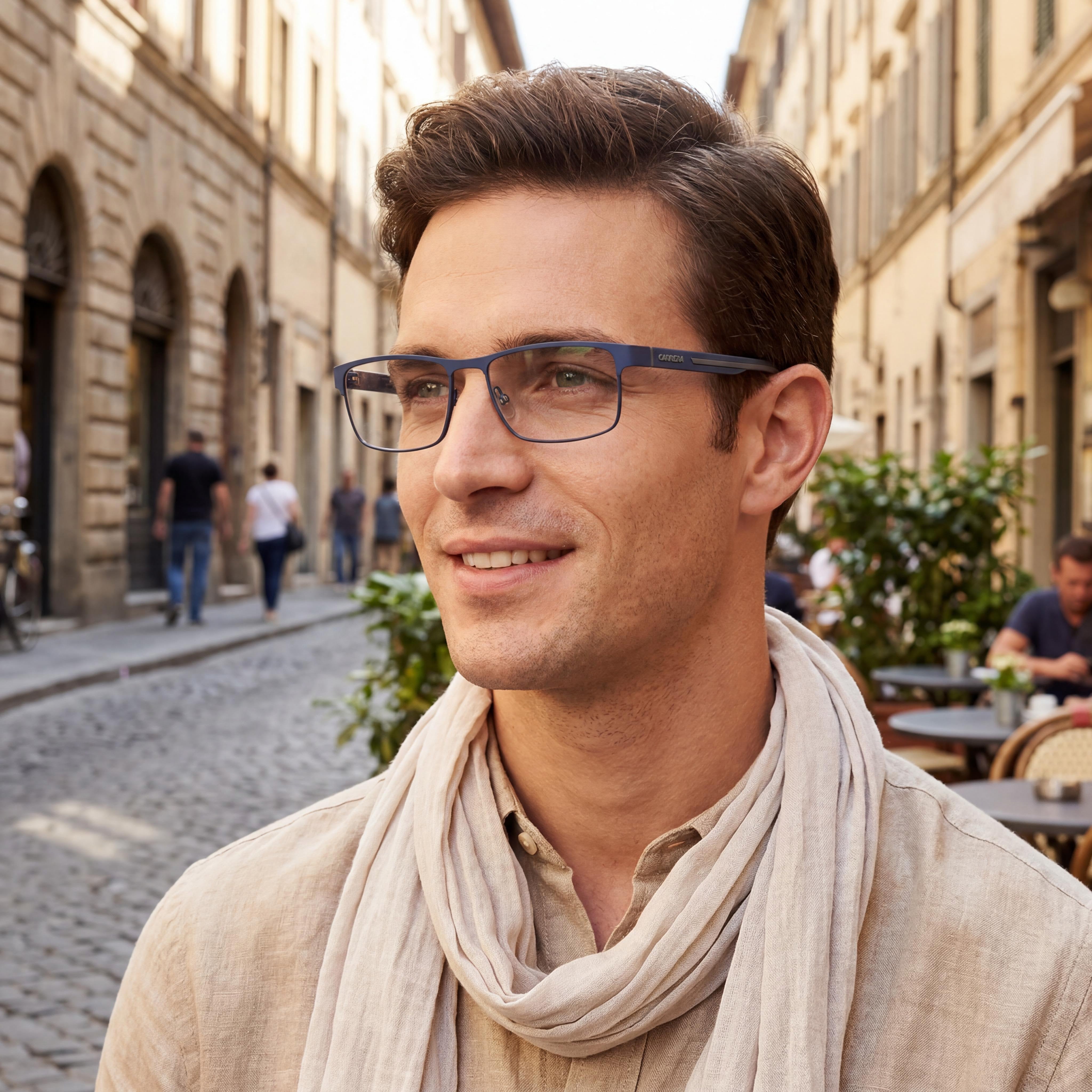 Carrera 8884 Gafas Metálicas para Hombre Azul Gris Mate 57mm, Photo 5
