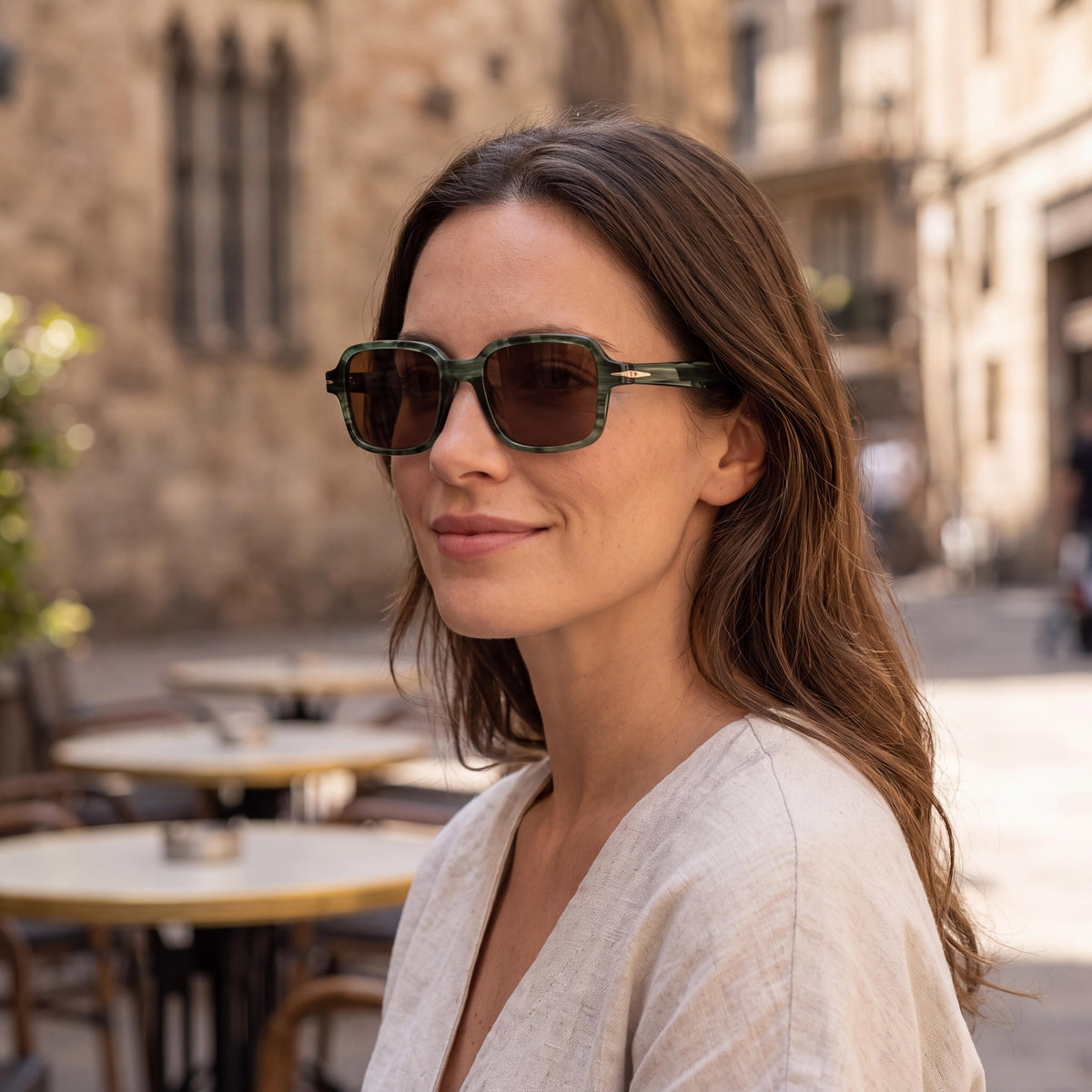 Gafas Beckham Modern DB 1179/S para mujer, color verde tipo cuerno, puente de 19 mm, longitud de varilla de 140 mm, Photo 5