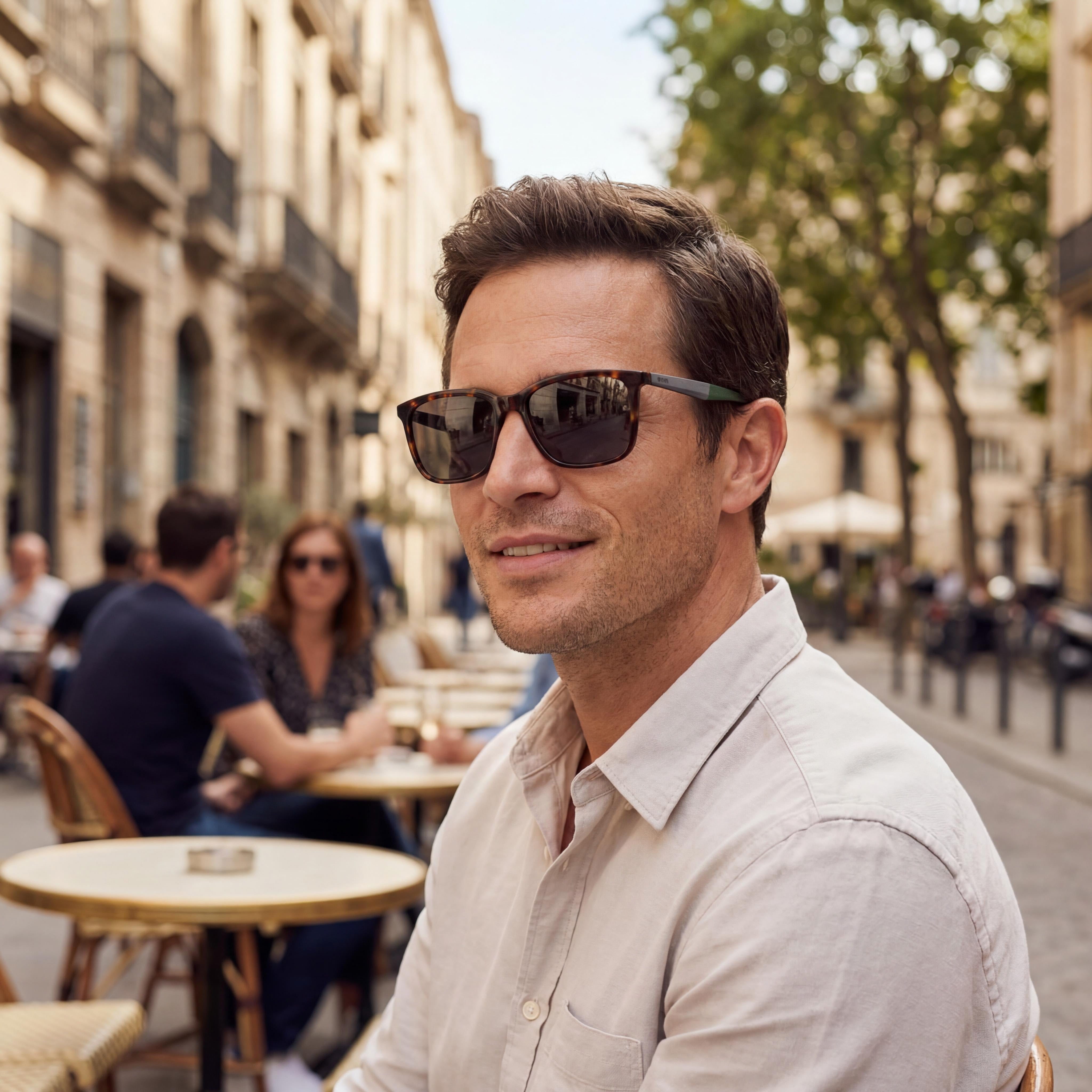 Hugo Boss BOSS 1579/S Havana Rectangle Sunglasses for Men, 57mm, Photo 4