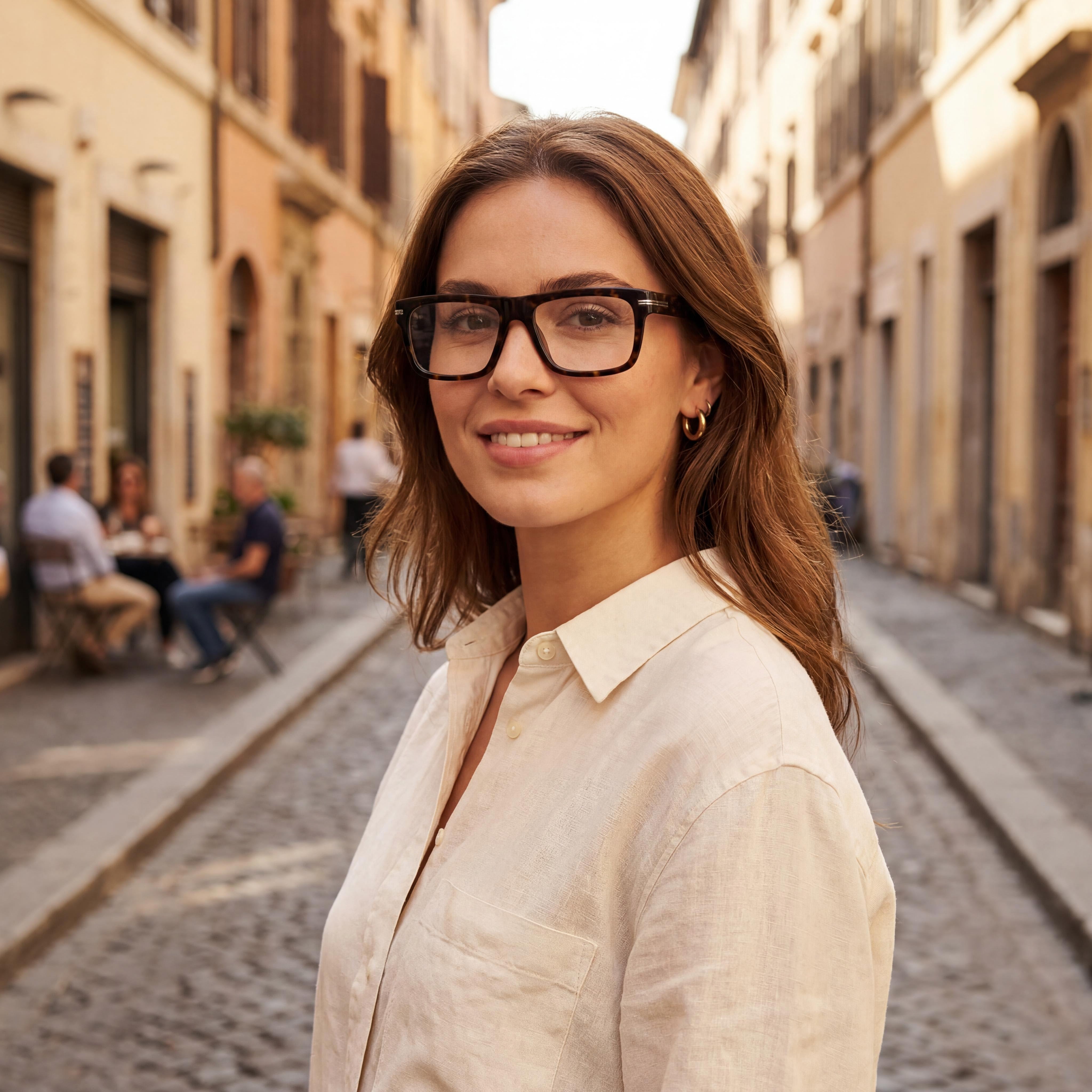 Hugo Boss Boss 1503 Modern Style Unisex Eyewear with Havana Plastic Frame and Polycarbonate Lenses 53mm, Photo 5