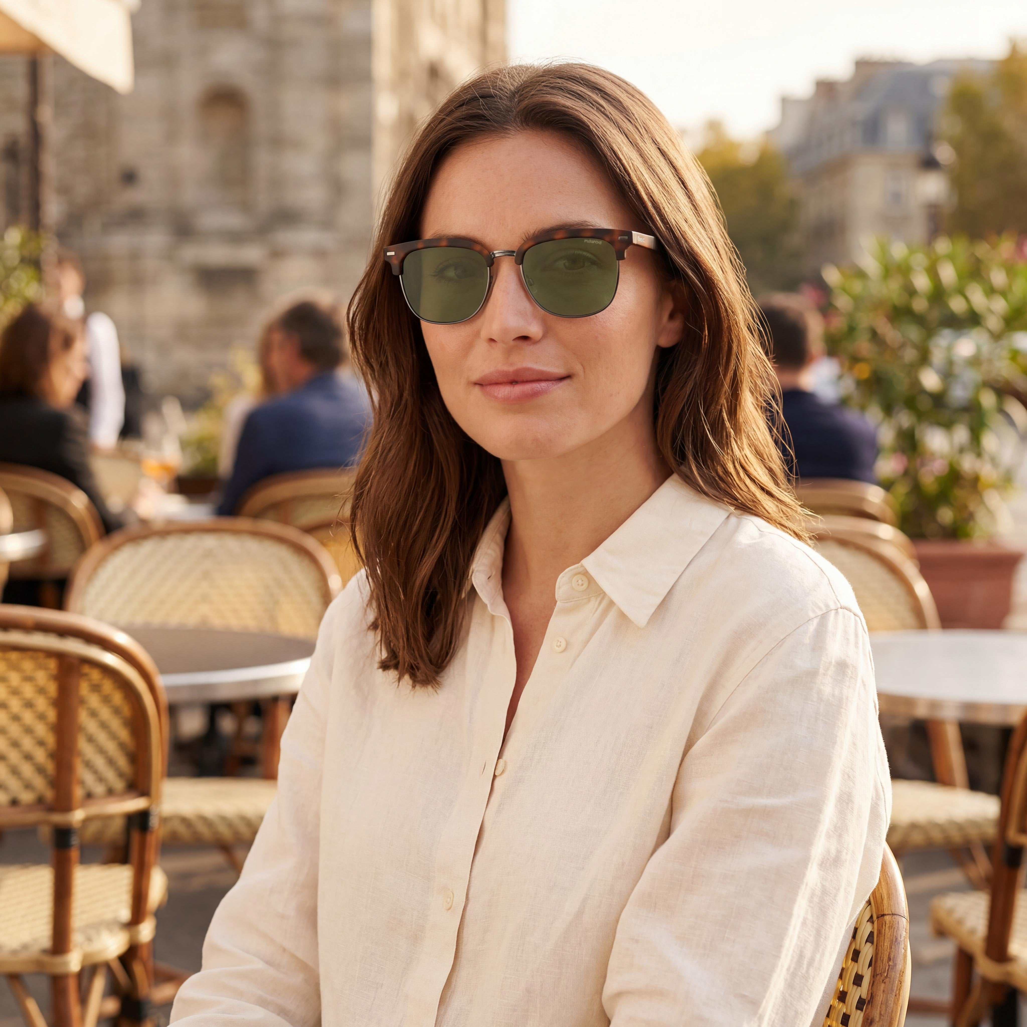 Polaroid PLD 4121/S Matte Havana Rectangle Sunglasses Unisex, 52mm, Photo 5