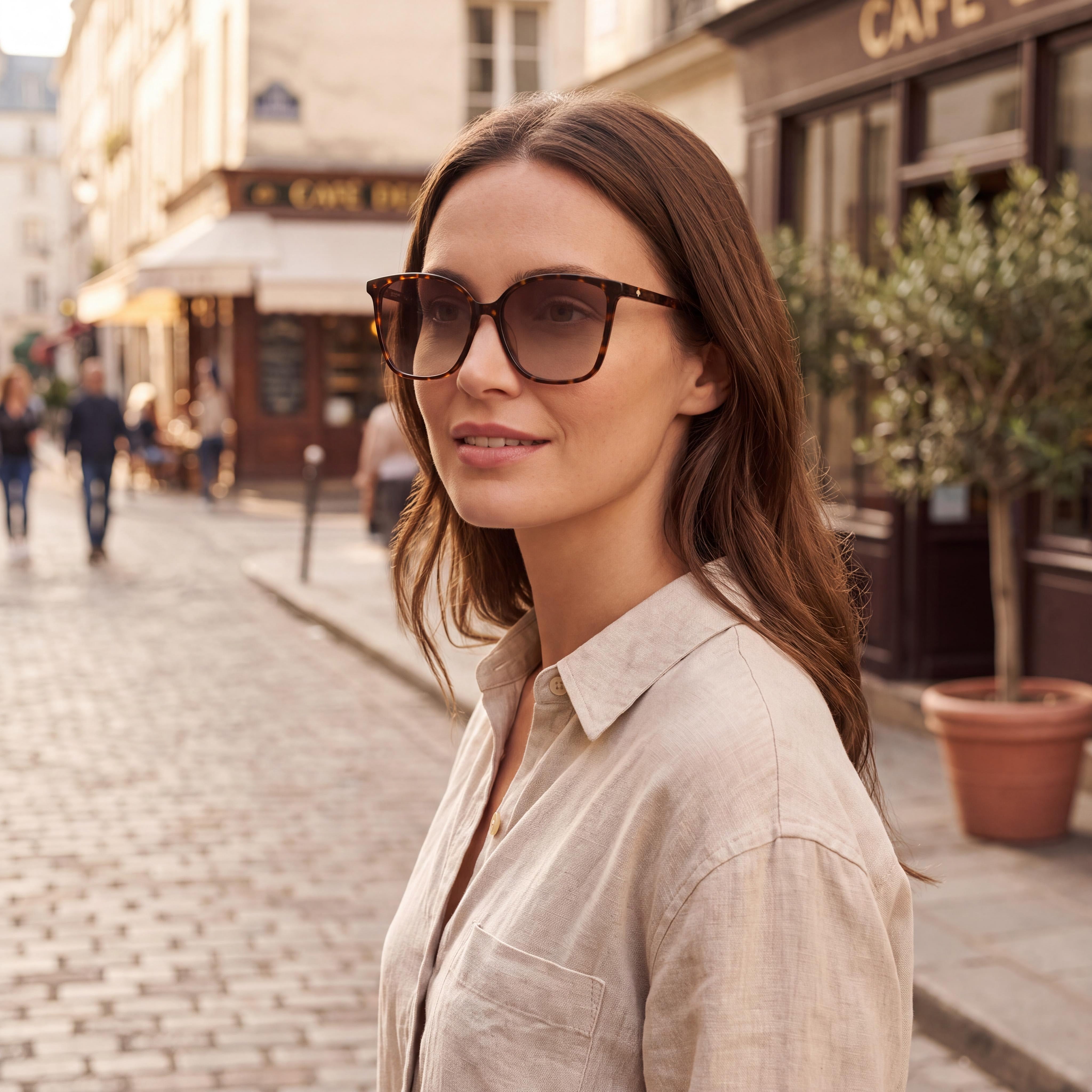 kate spade new york BRIGITTE/F/S Women's Cat Eye Havana Acetate Brown Gradient UV Protection Sunglasses 58mm, Photo 6