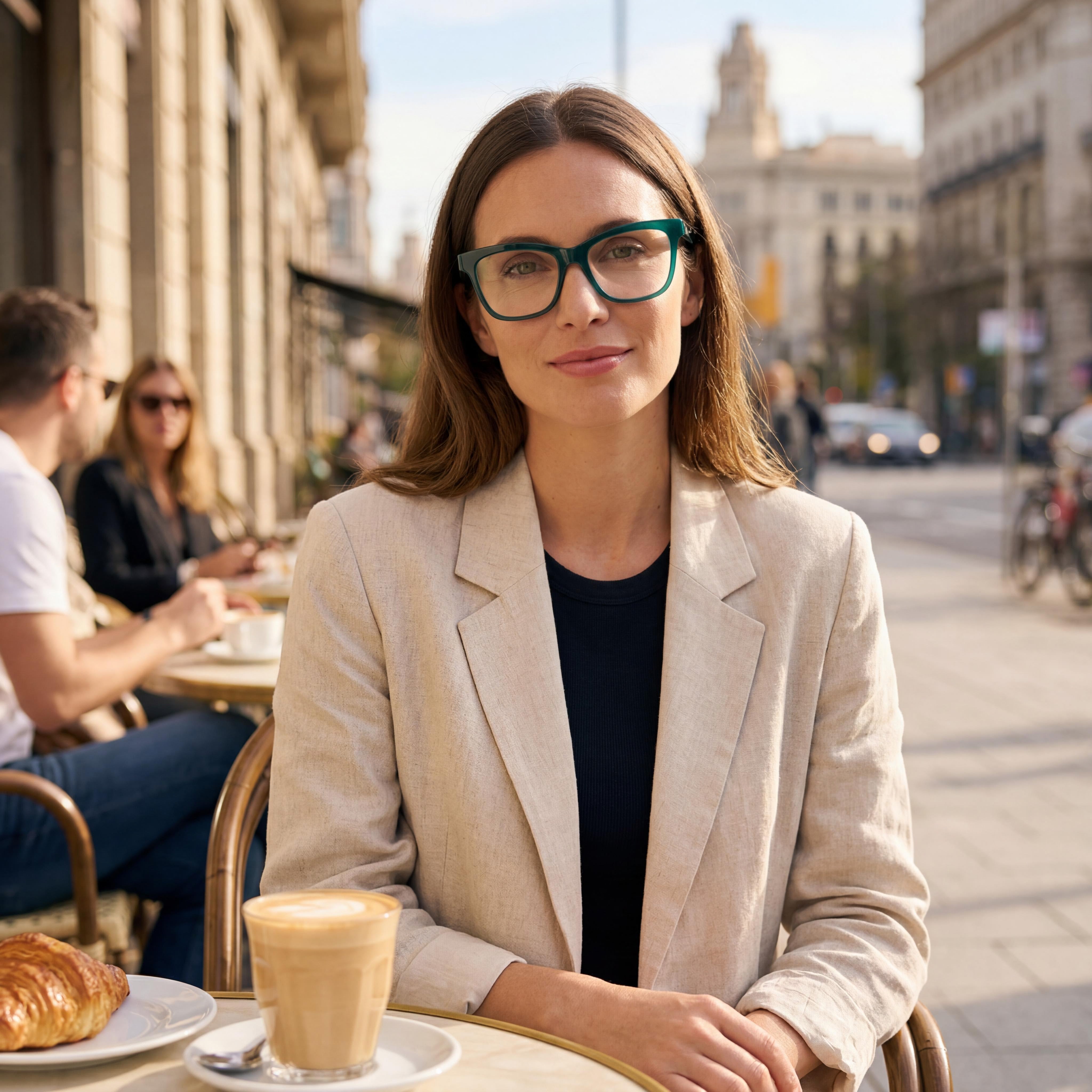Carolina Herrera CH 0016 Women's Black Green Plastic Full Rim Rectangle Prescription-Ready Eyeglasses 52-16, Photo 3